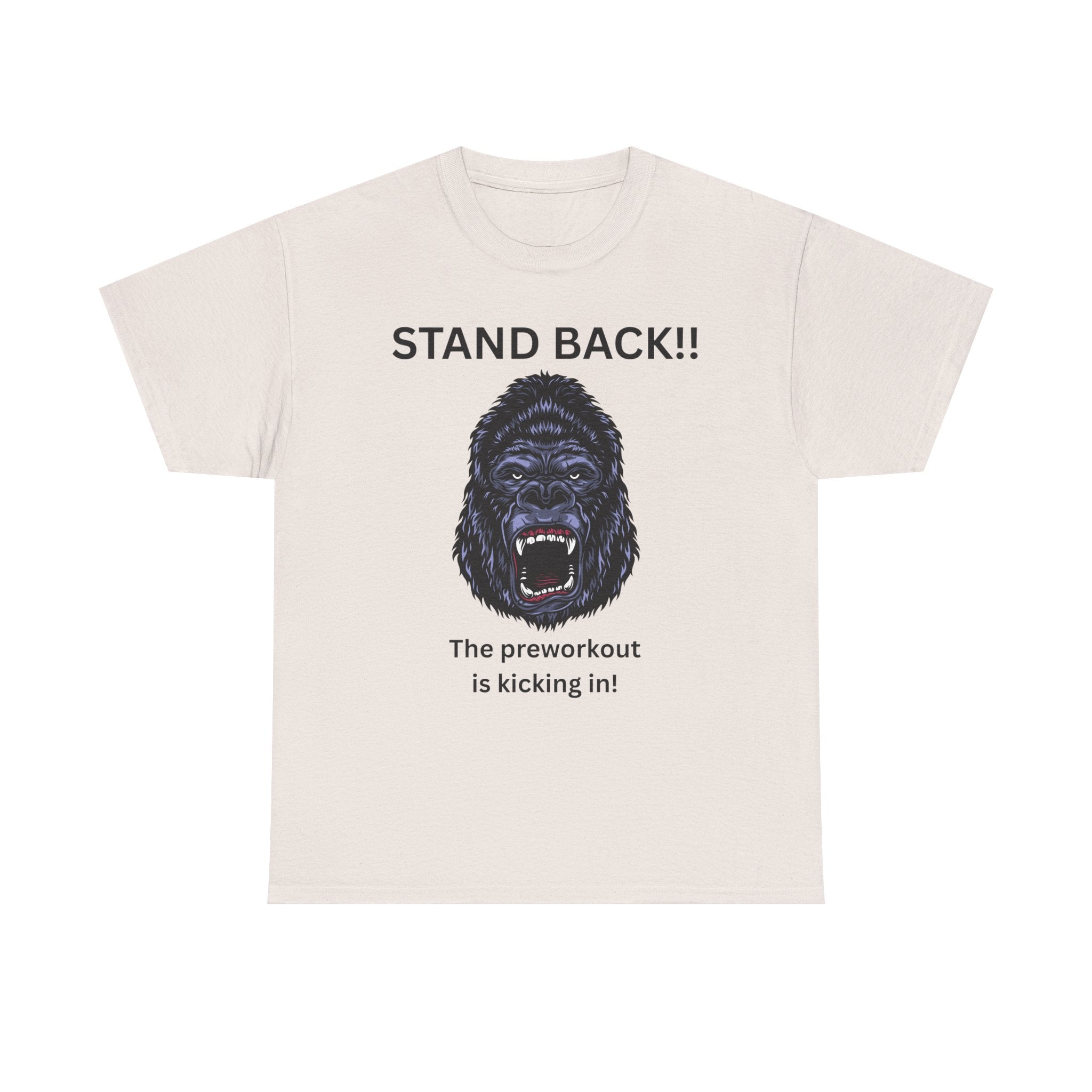 Unisex Motivational Workout Tee, Stand Back Gorilla Graphic T-Shirt, Fitness Gift, Gym Humor Apparel, Workout Motivation Shirt, [...]