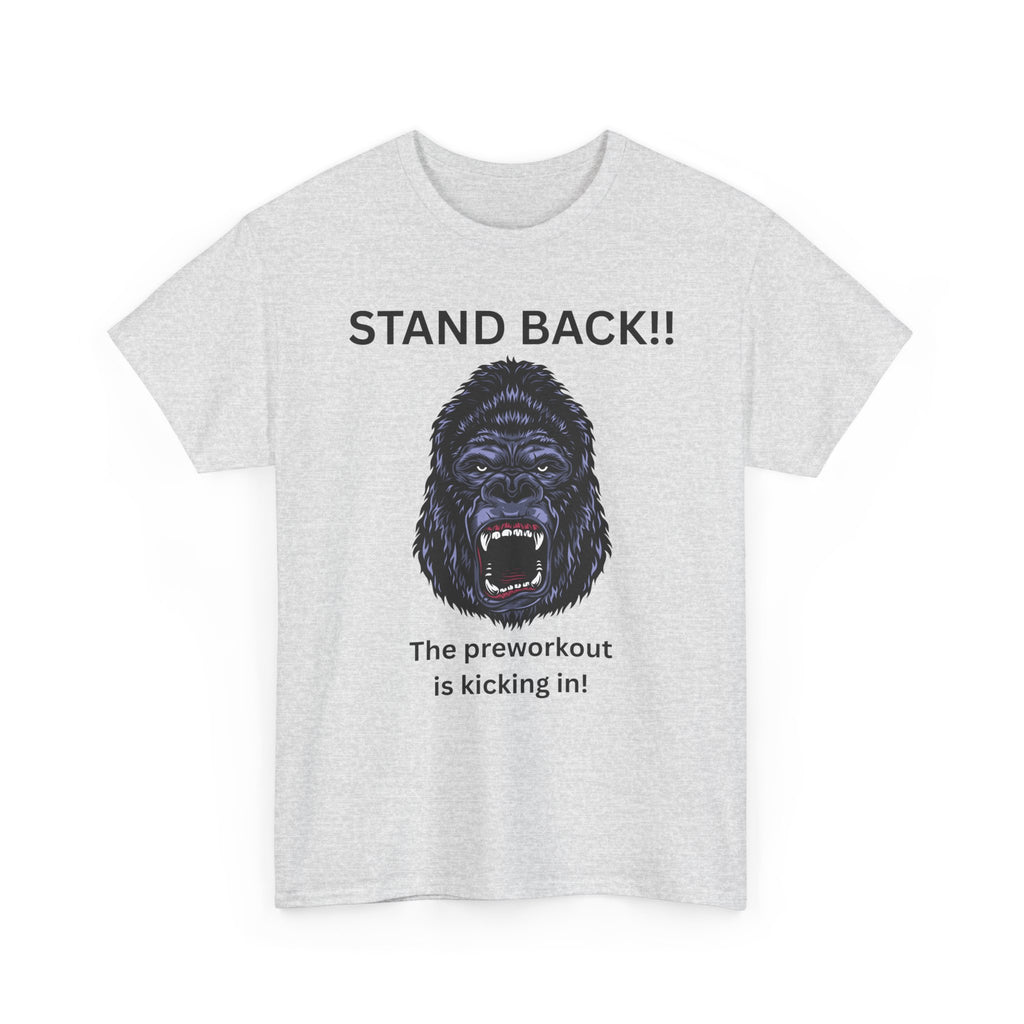 Unisex Motivational Workout Tee, Stand Back Gorilla Graphic T-Shirt, Fitness Gift, Gym Humor Apparel, Workout Motivation Shirt, [...]
