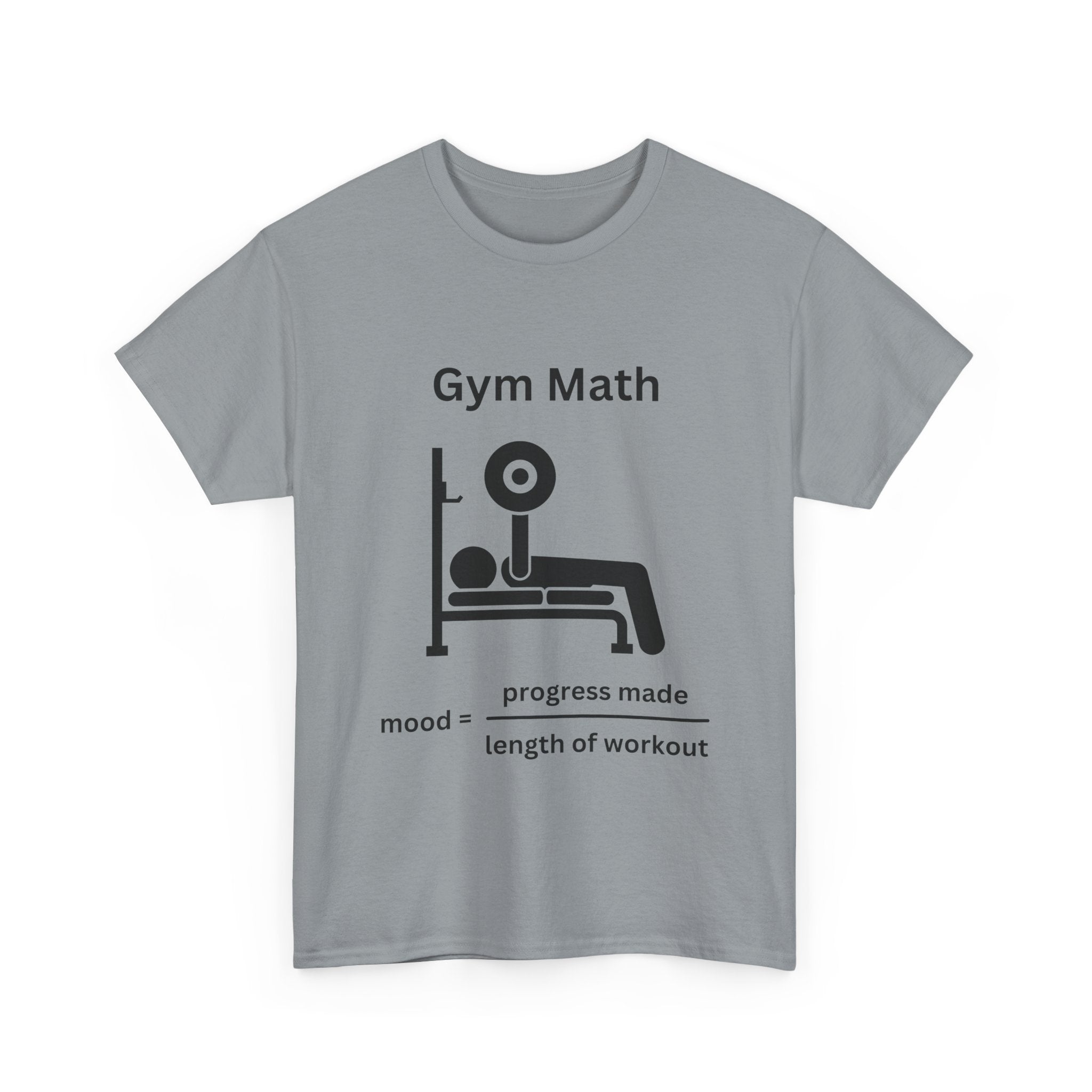 Funny Gym Math Unisex Heavy Cotton Tee