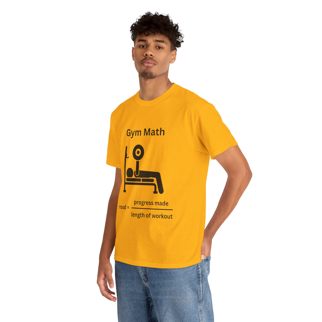 Funny Gym Math Unisex Heavy Cotton Tee