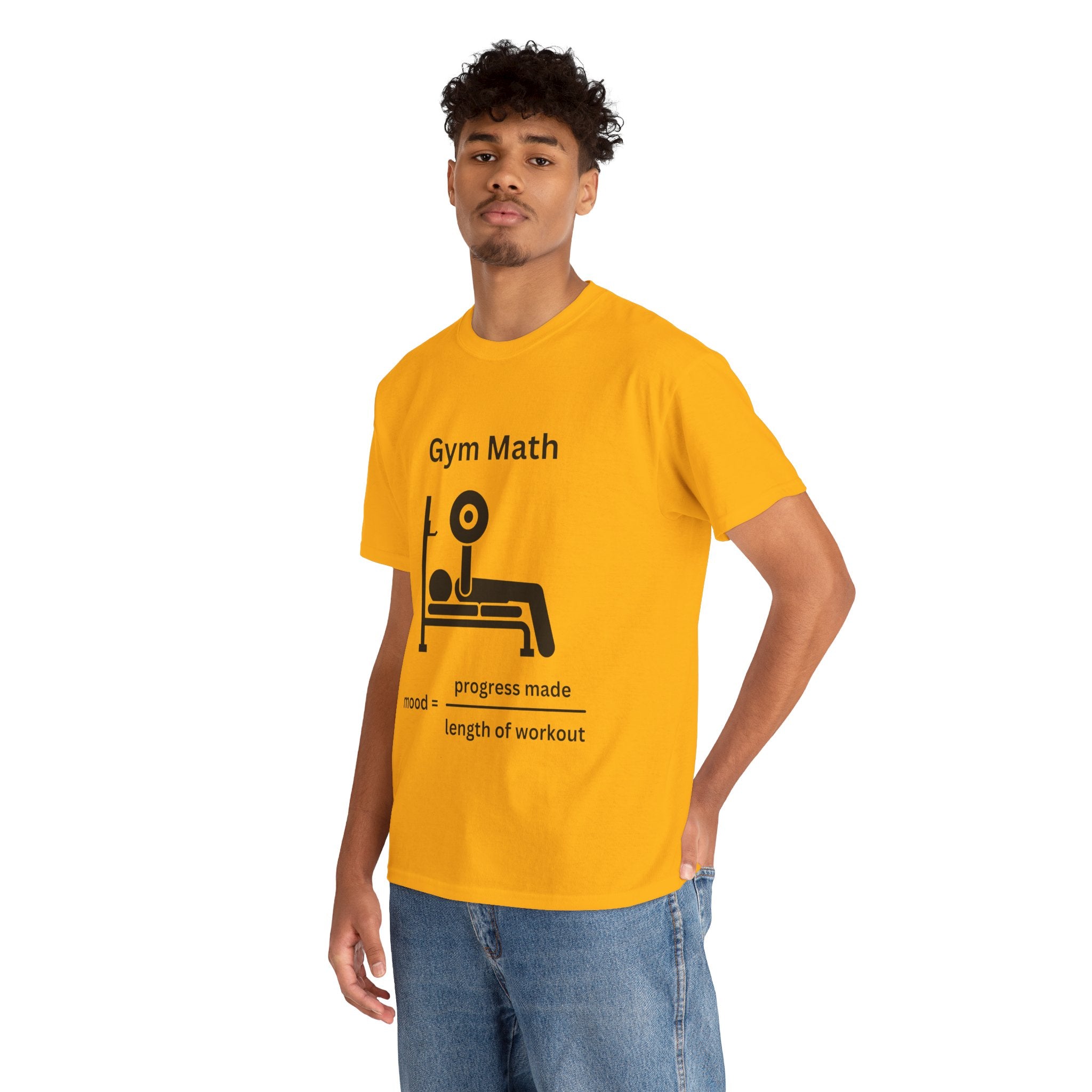 Funny Gym Math Unisex Heavy Cotton Tee