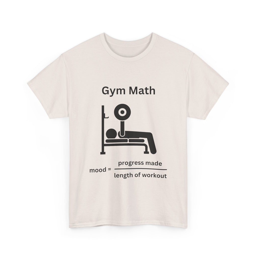 Funny Gym Math Unisex Heavy Cotton Tee
