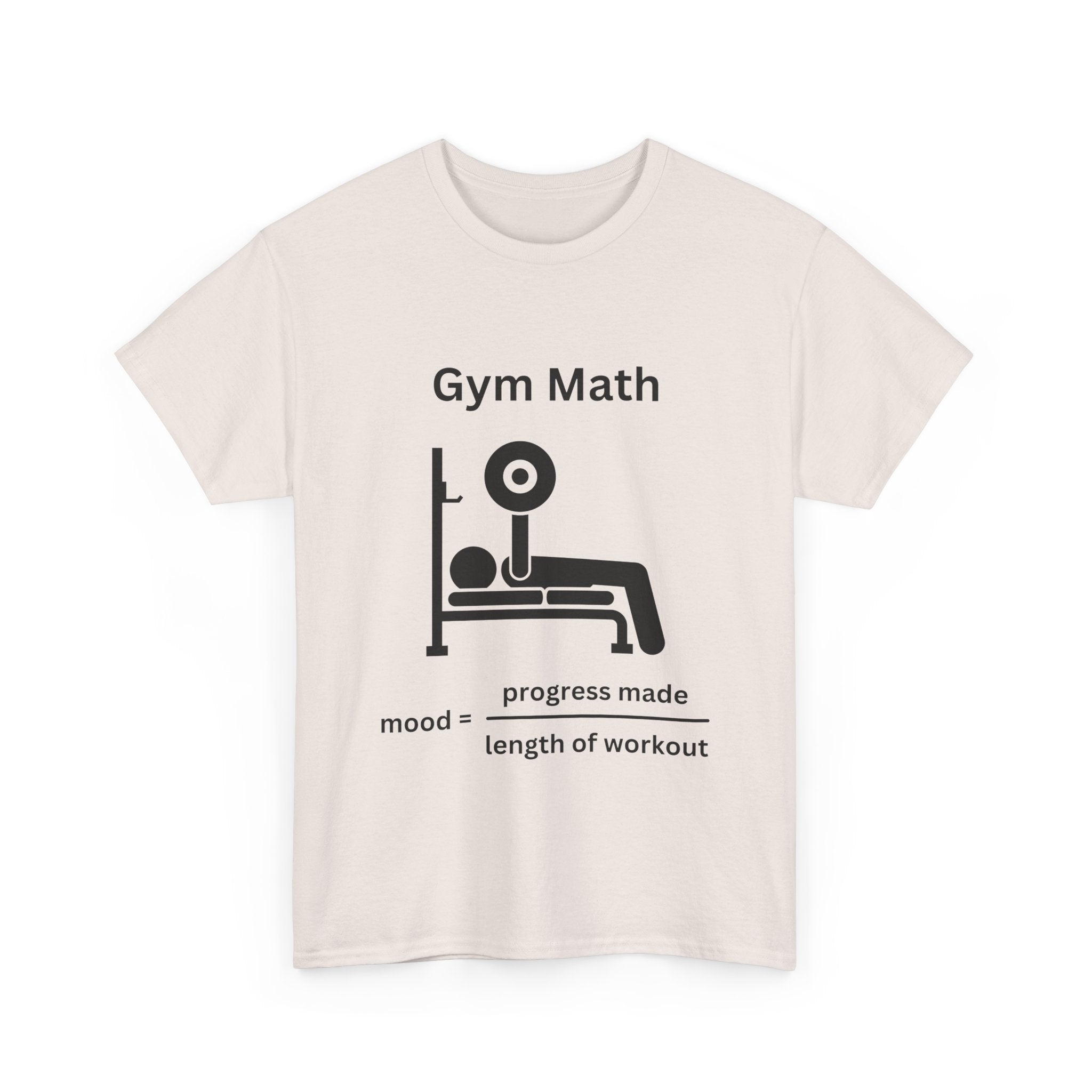 Funny Gym Math Unisex Heavy Cotton Tee