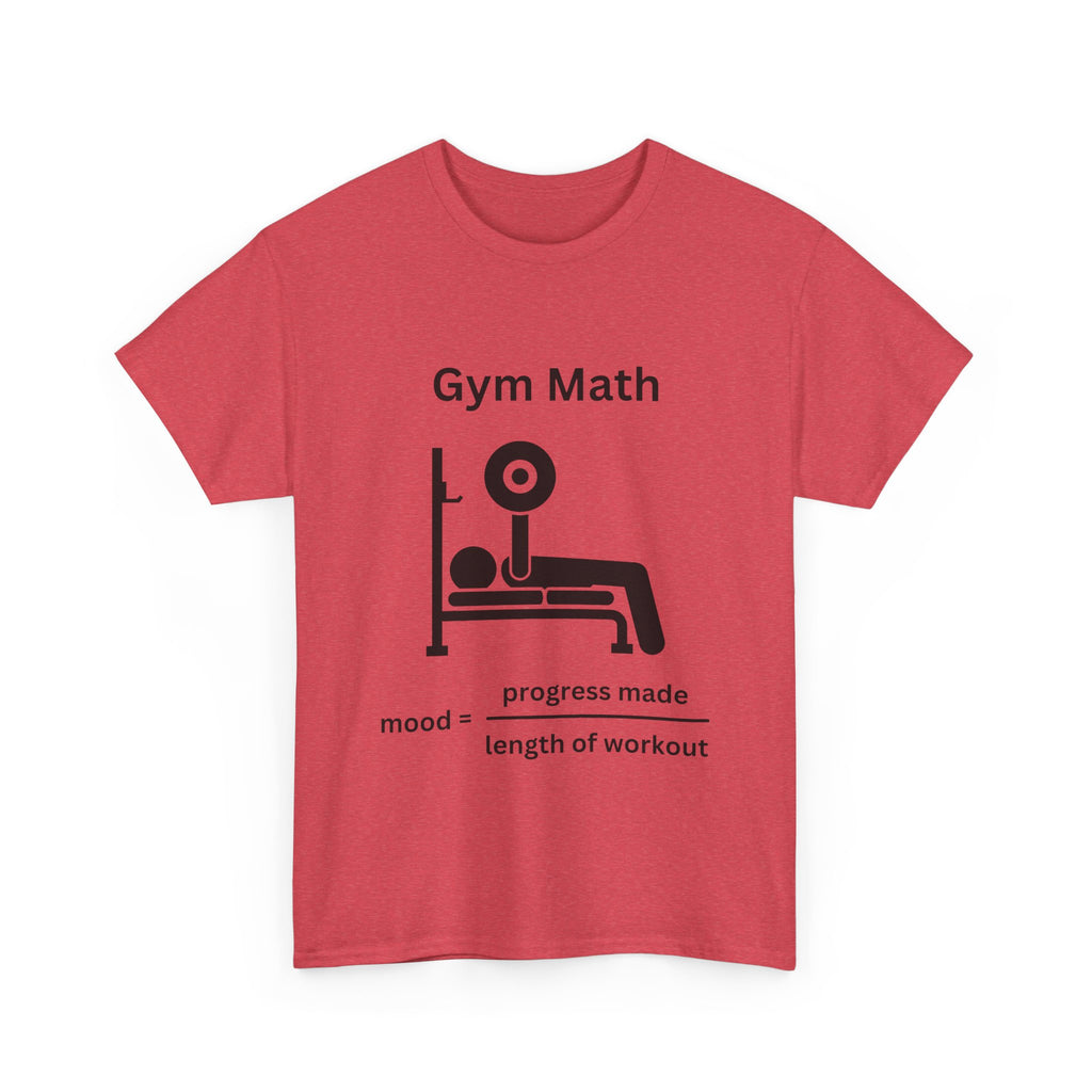 Funny Gym Math Unisex Heavy Cotton Tee