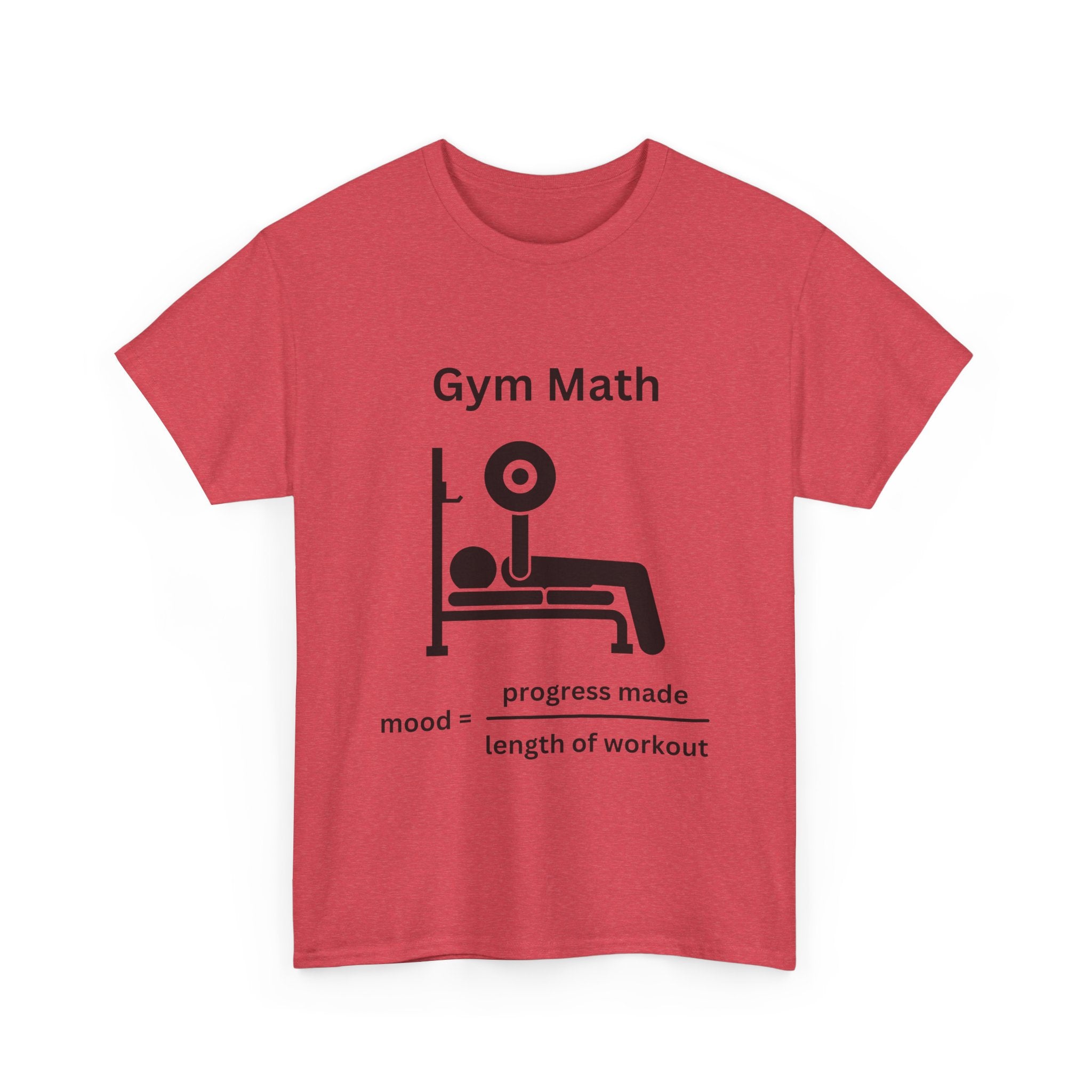 Funny Gym Math Unisex Heavy Cotton Tee