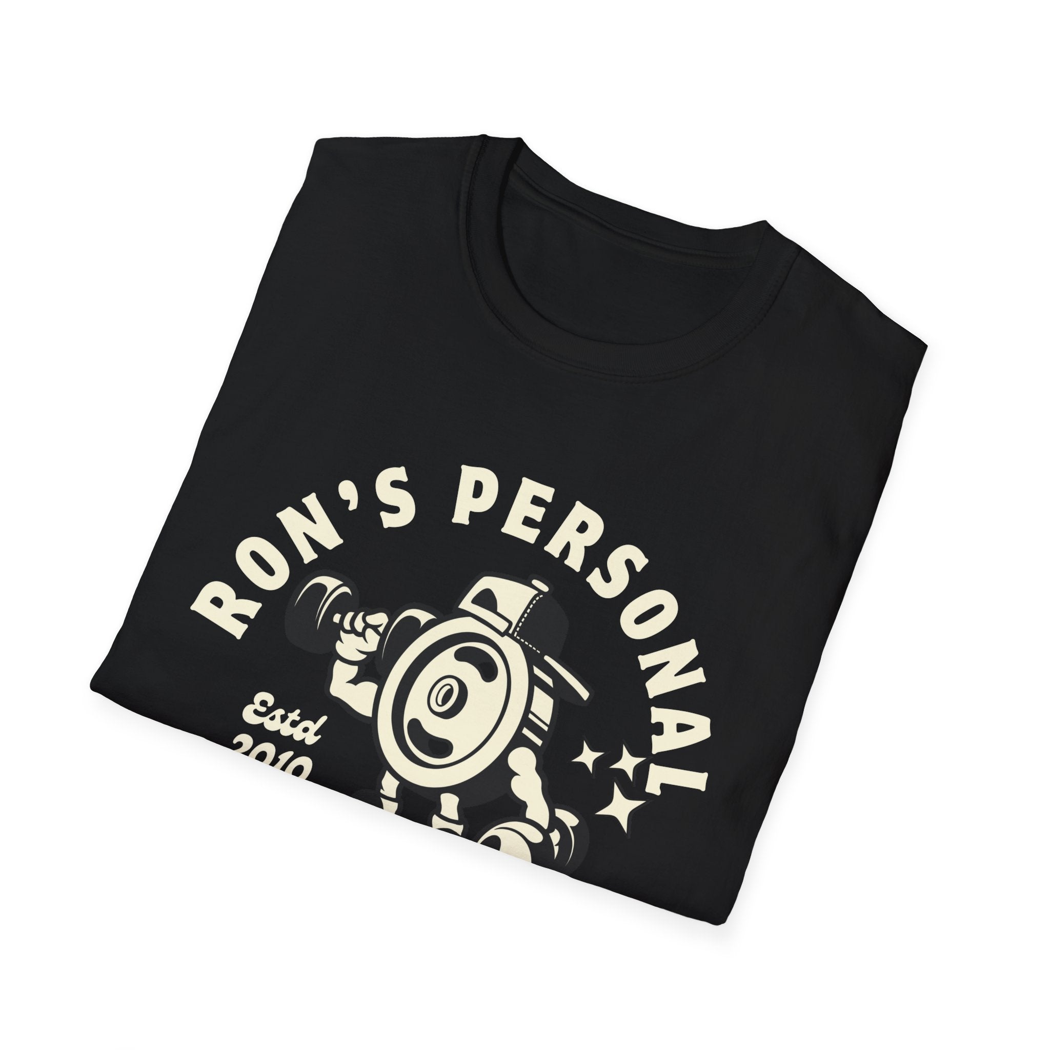 Ron's personal fitness gear vintage style Unisex Softstyle T-Shirt