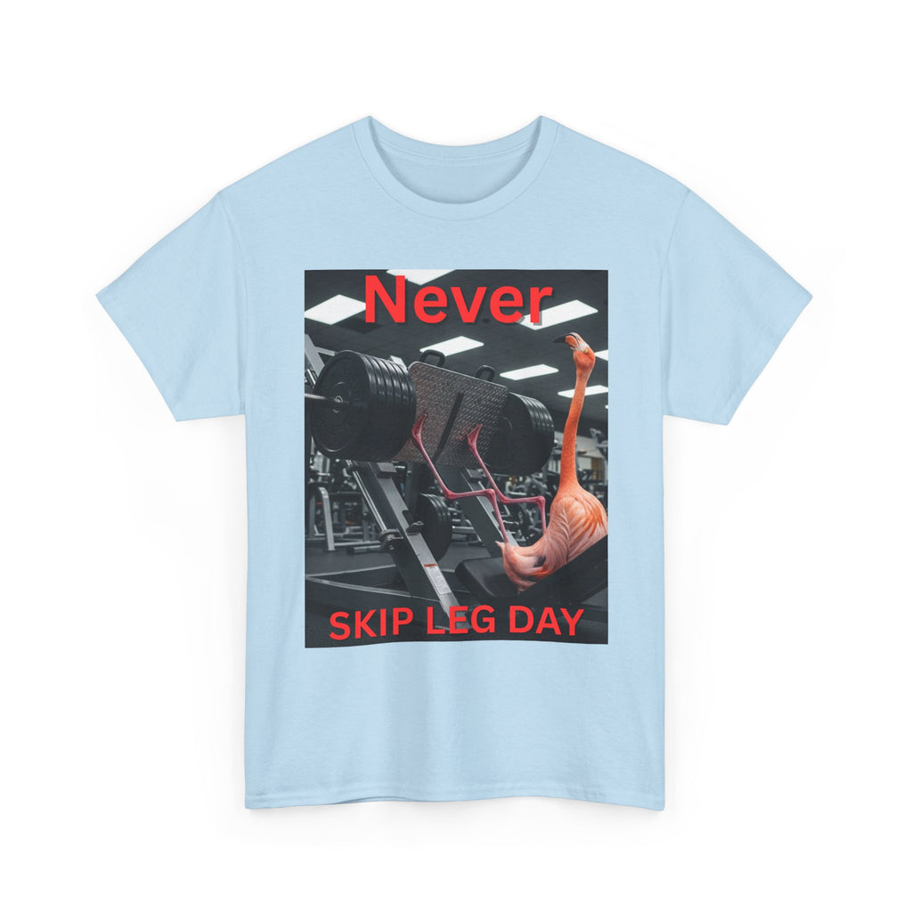 Never Skip Leg Day Flamingo Tee