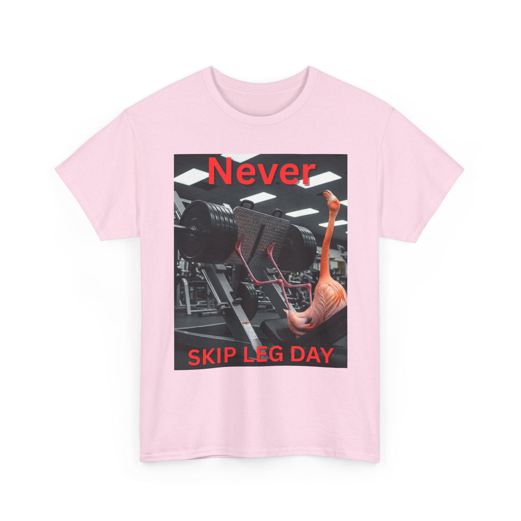 Never Skip Leg Day Flamingo Tee