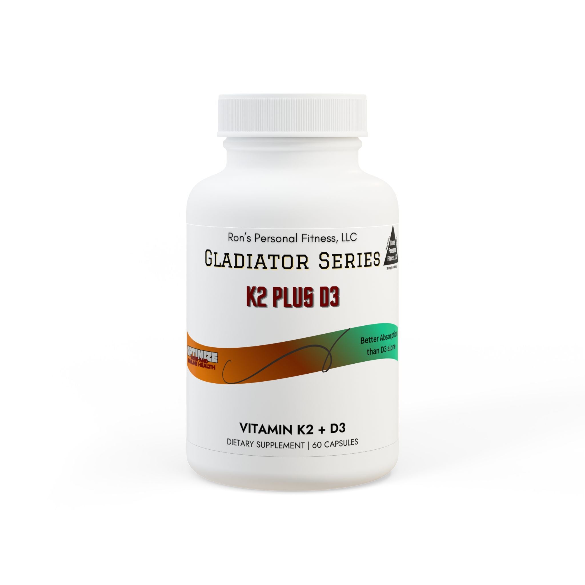 Vitamin K2 + D3 Supplement (60 Capsules)