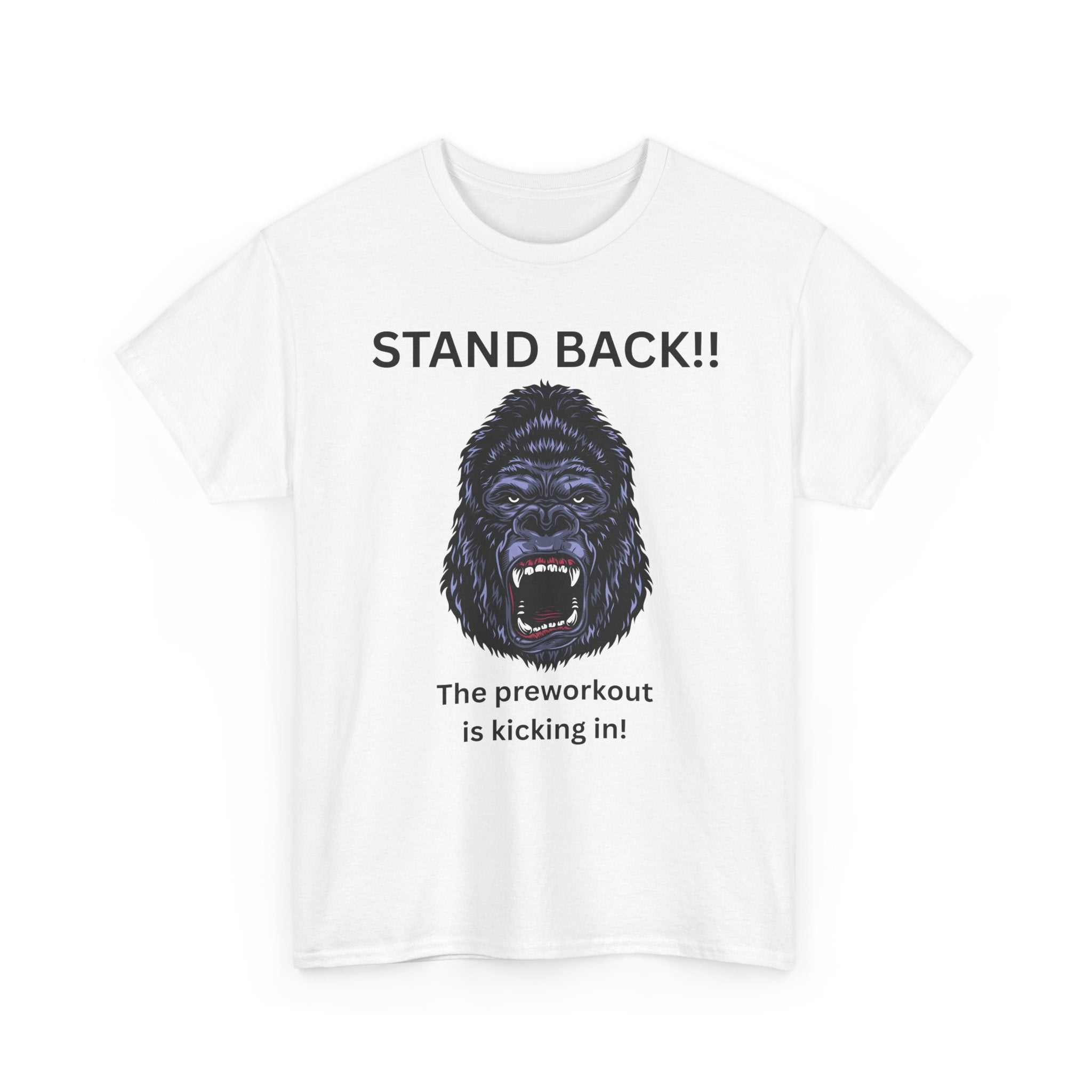 Unisex Motivational Workout Tee, Stand Back Gorilla Graphic T-Shirt, Fitness Gift, Gym Humor Apparel, Workout Motivation Shirt, [...]