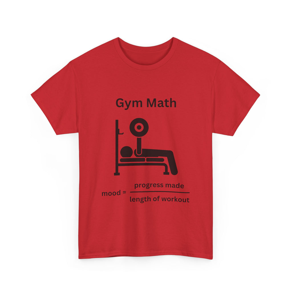 Funny Gym Math Unisex Heavy Cotton Tee