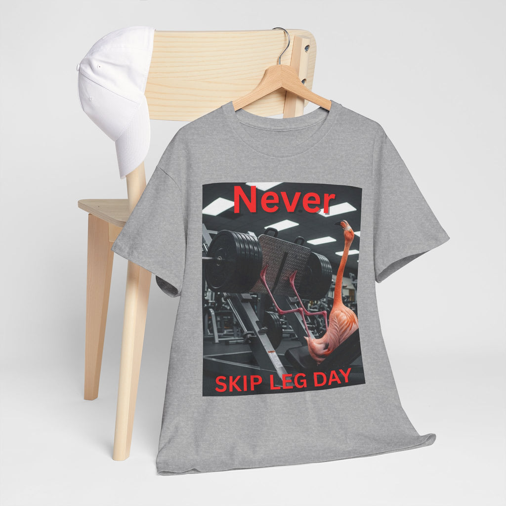 Never Skip Leg Day Flamingo Tee
