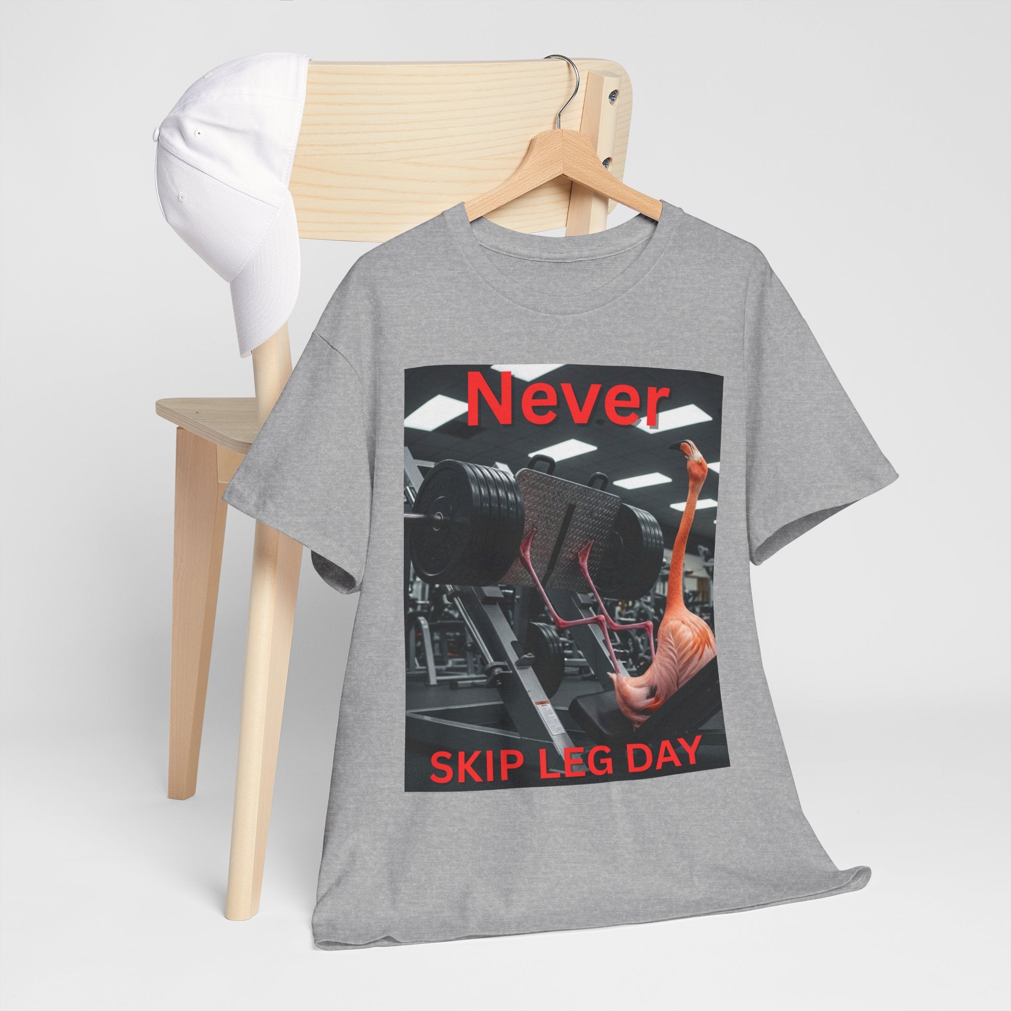 Never Skip Leg Day Flamingo Tee
