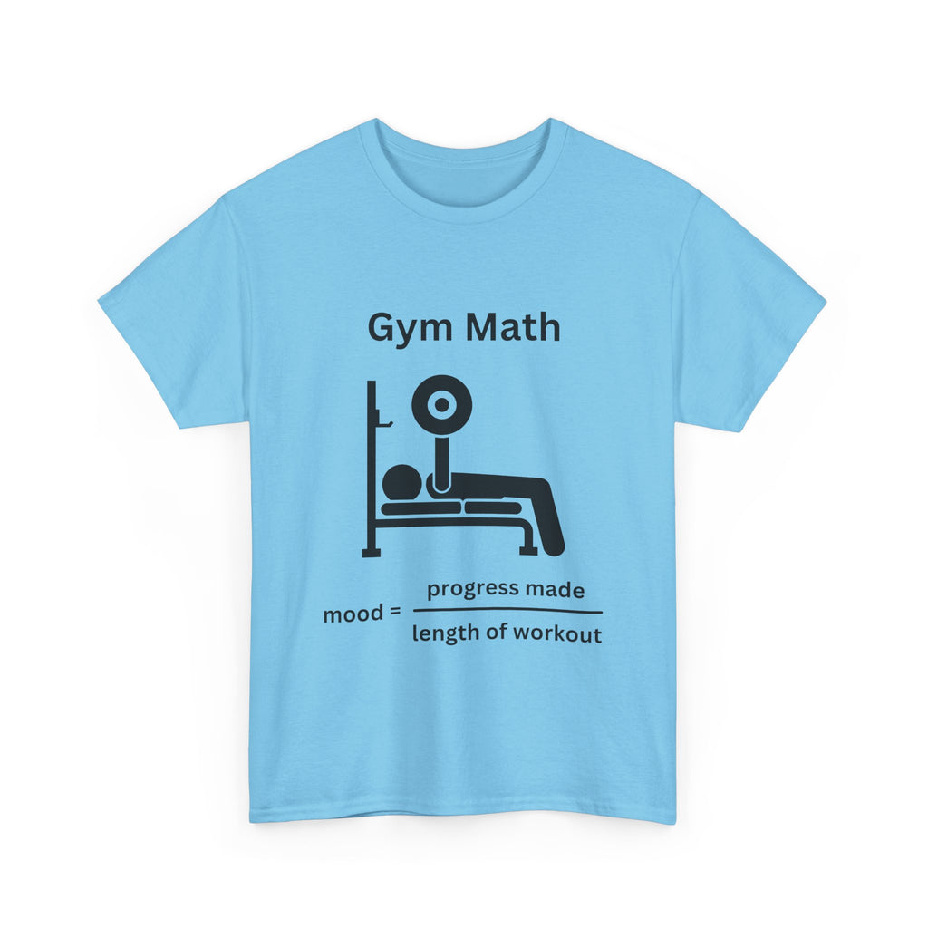 Funny Gym Math Unisex Heavy Cotton Tee