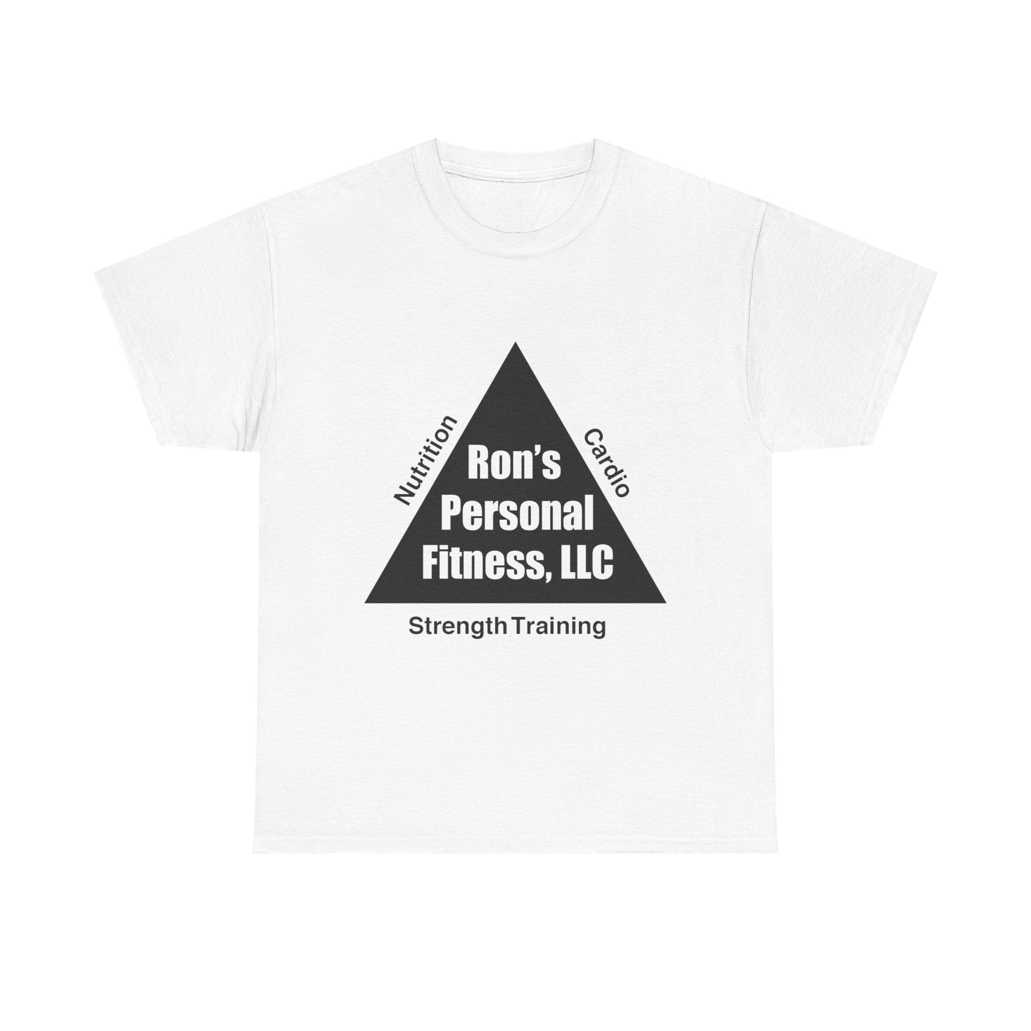 Fitness Triangle Unisex Tee - Ron's Personal Nutrition, Cardio, & Strength Training Design
