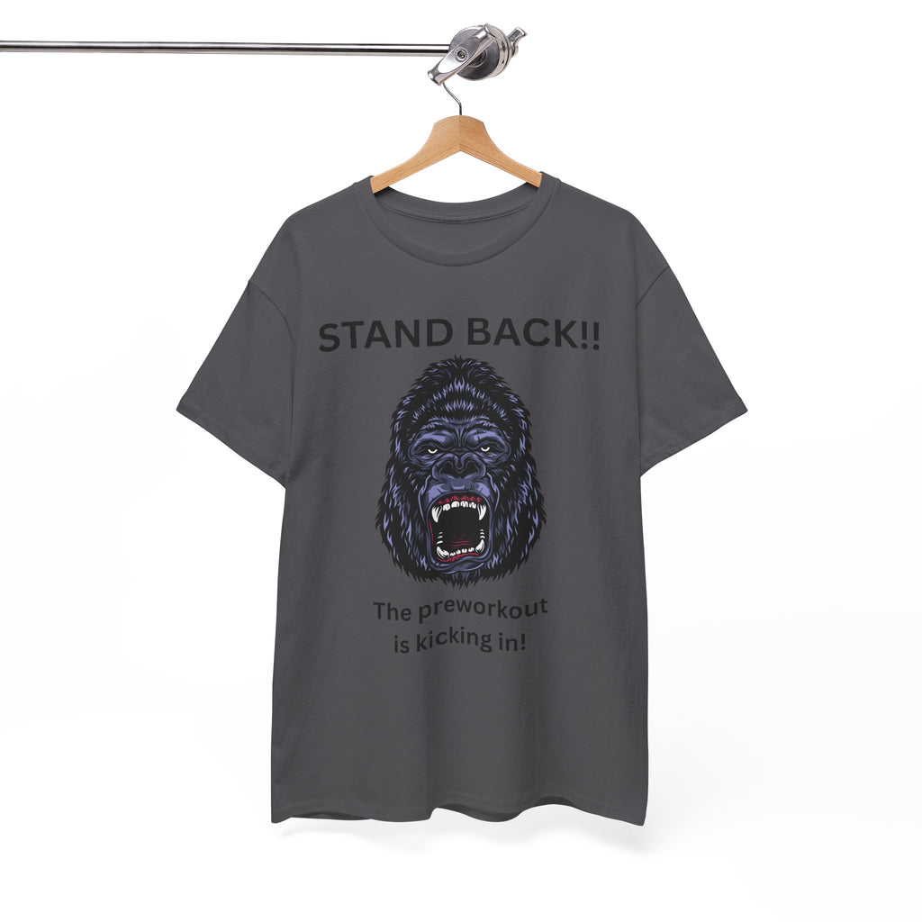Unisex Motivational Workout Tee, Stand Back Gorilla Graphic T-Shirt, Fitness Gift, Gym Humor Apparel, Workout Motivation Shirt, [...]