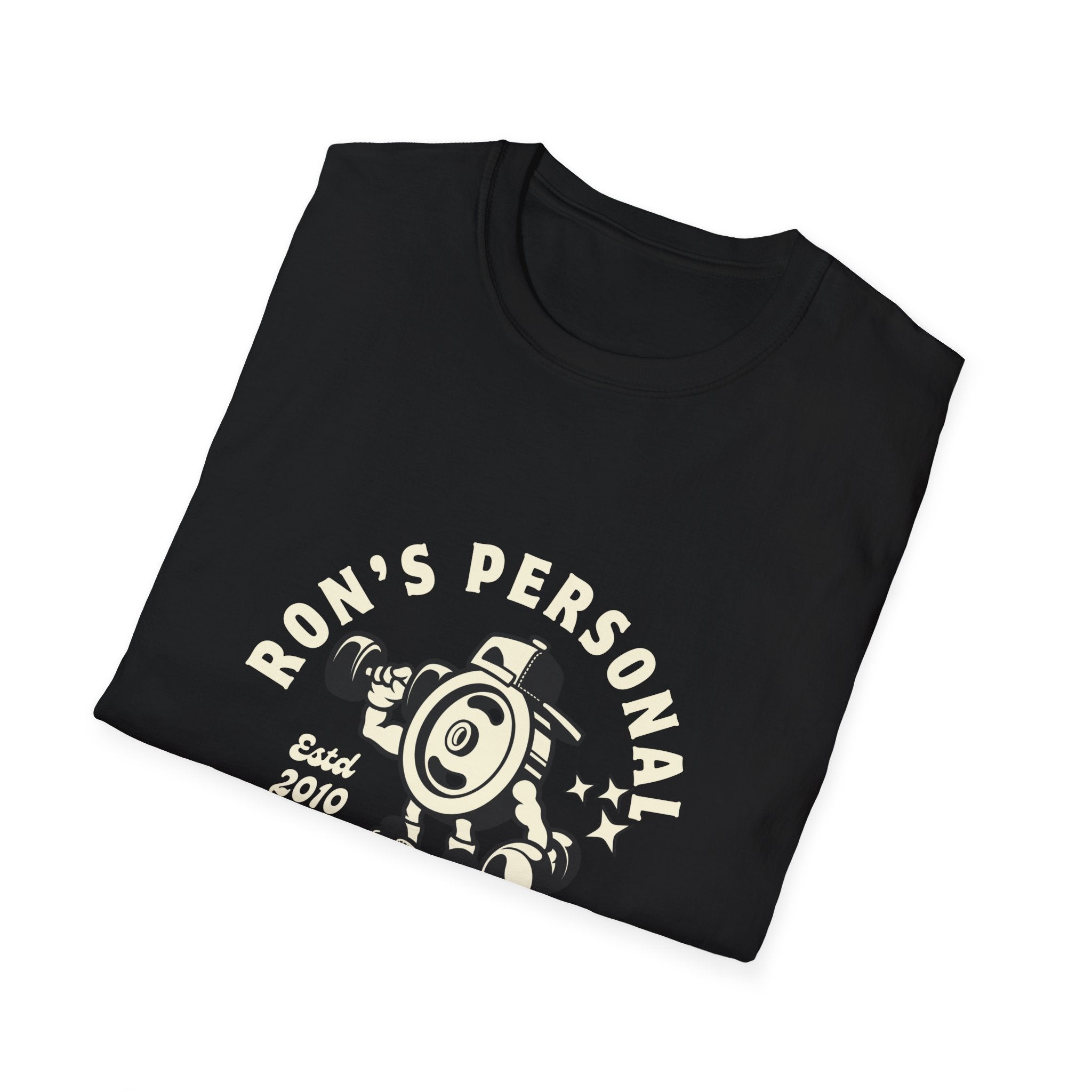 Ron's personal fitness gear vintage style Unisex Softstyle T-Shirt