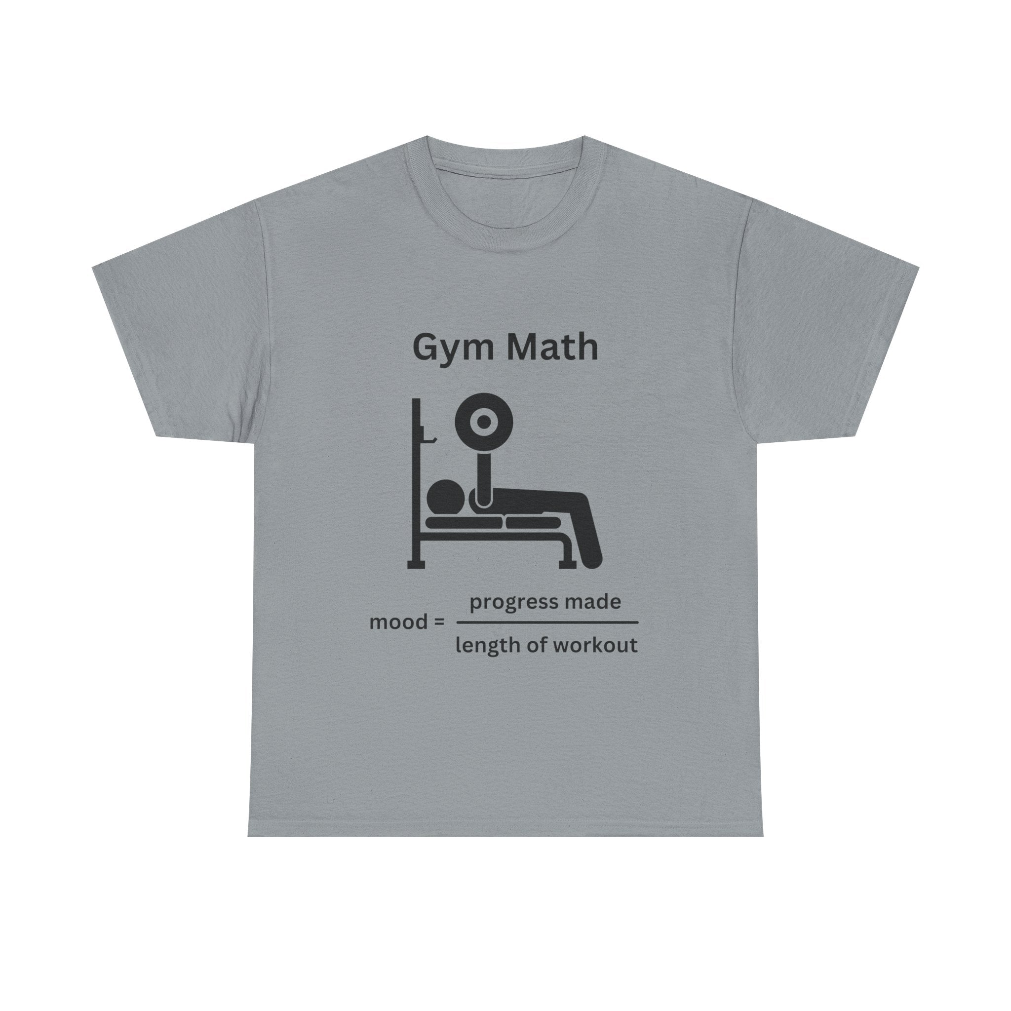 Funny Gym Math Unisex Heavy Cotton Tee