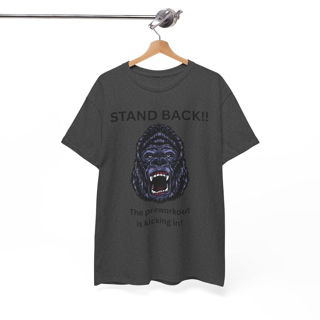 Unisex Motivational Workout Tee, Stand Back Gorilla Graphic T-Shirt, Fitness Gift, Gym Humor Apparel, Workout Motivation Shirt, [...]