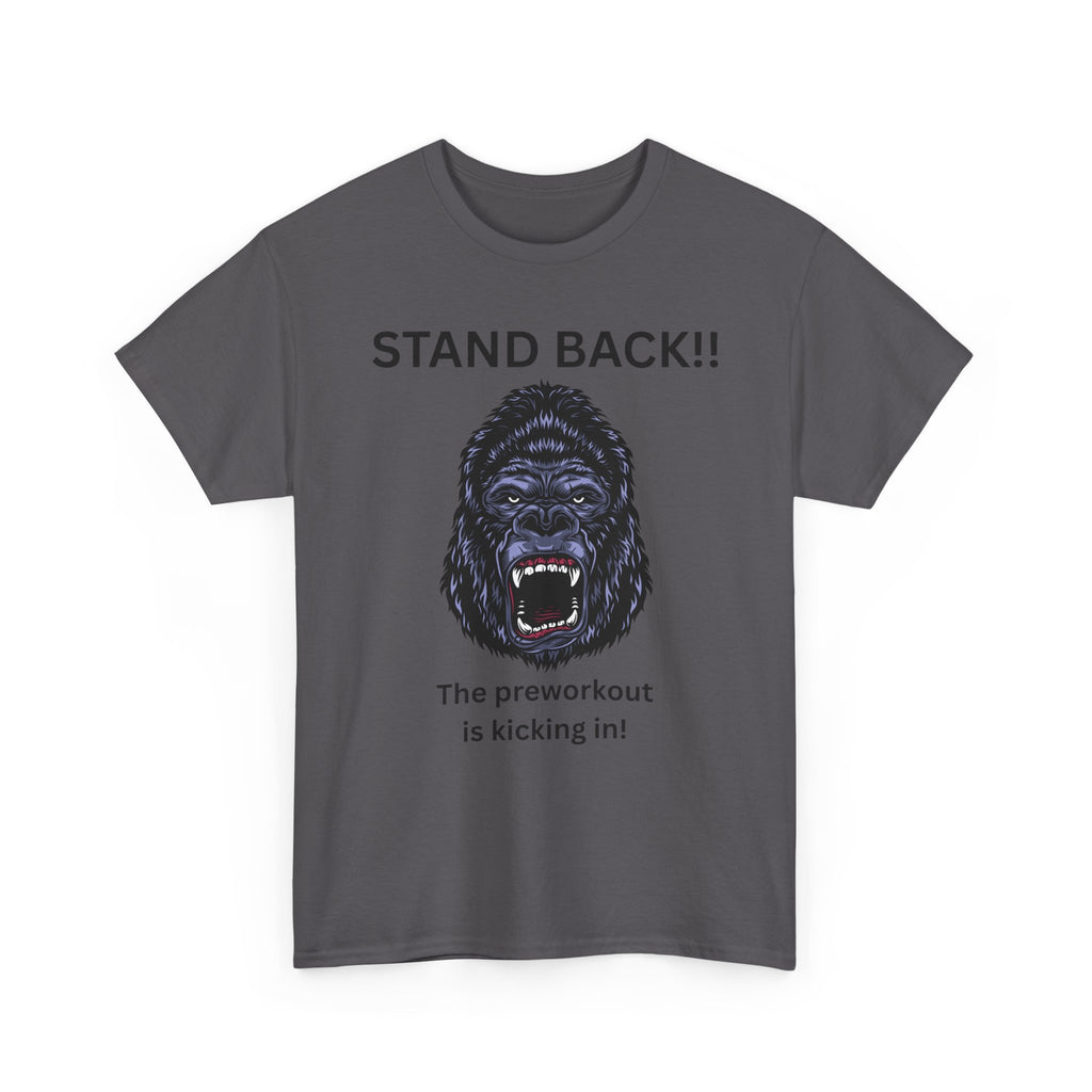 Unisex Motivational Workout Tee, Stand Back Gorilla Graphic T-Shirt, Fitness Gift, Gym Humor Apparel, Workout Motivation Shirt, [...]