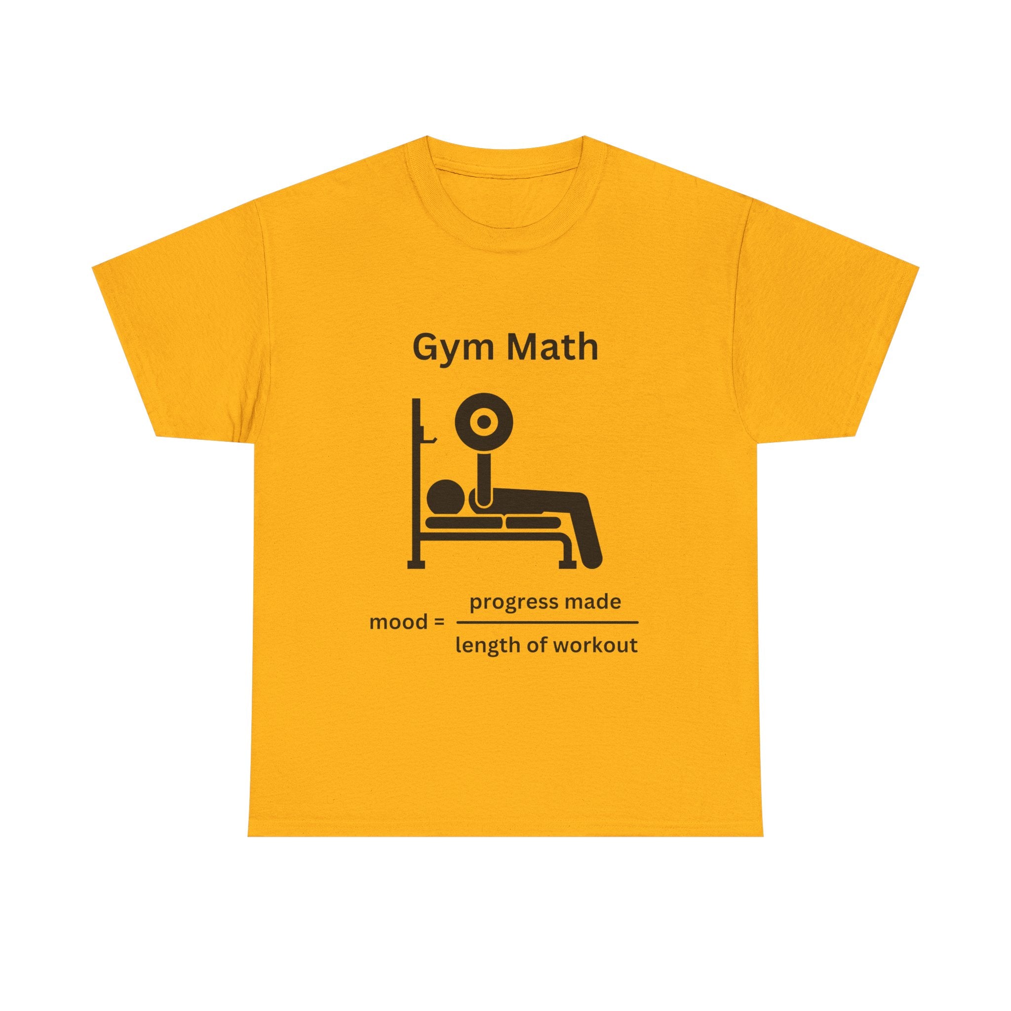 Funny Gym Math Unisex Heavy Cotton Tee