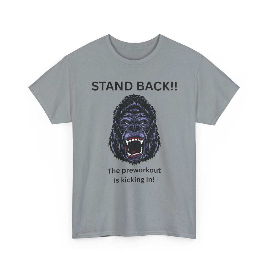 Unisex Motivational Workout Tee, Stand Back Gorilla Graphic T-Shirt, Fitness Gift, Gym Humor Apparel, Workout Motivation Shirt, [...]