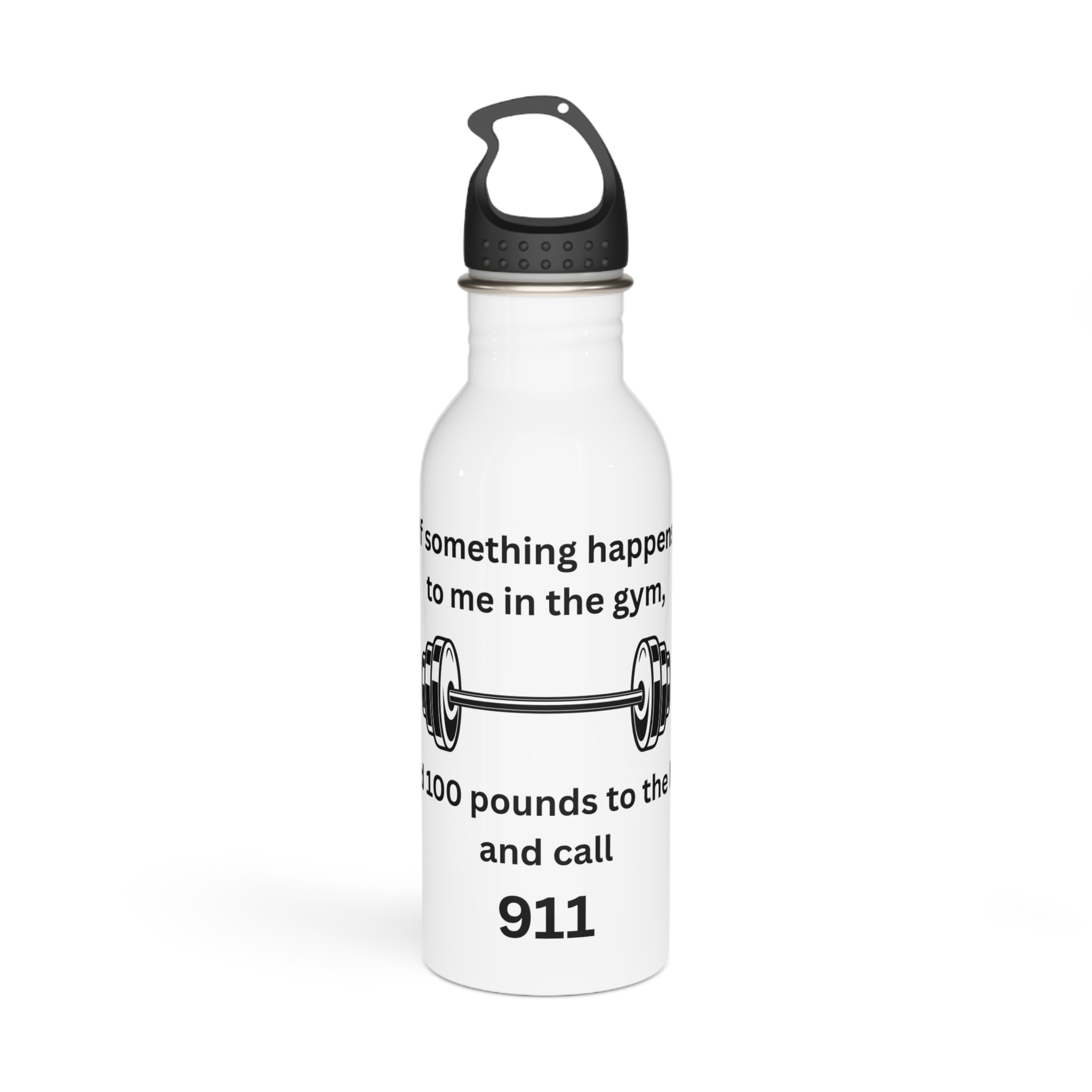 Gym Humor Water Bottle, Fitness Gift, Workout Motivational Hydro Flask, Hilarious Weightlifting Bottle, Funny Gym Accessory