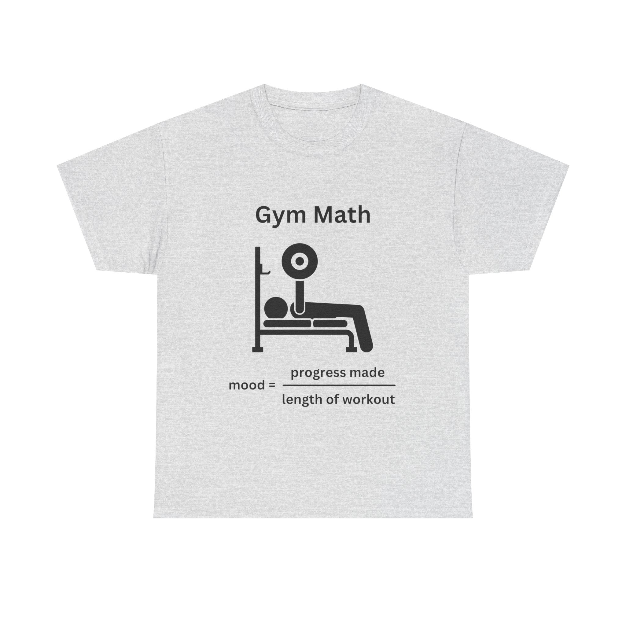 Funny Gym Math Unisex Heavy Cotton Tee