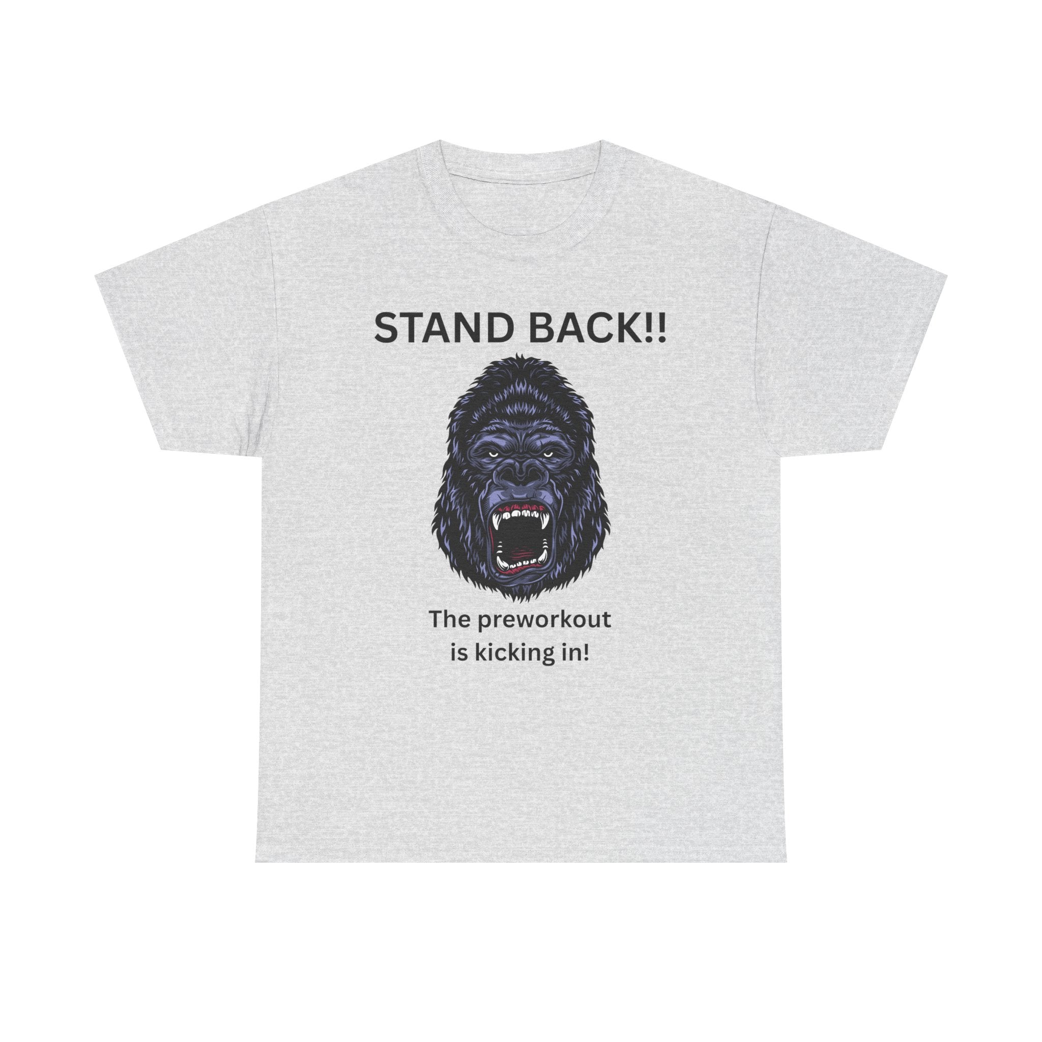 Unisex Motivational Workout Tee, Stand Back Gorilla Graphic T-Shirt, Fitness Gift, Gym Humor Apparel, Workout Motivation Shirt, [...]