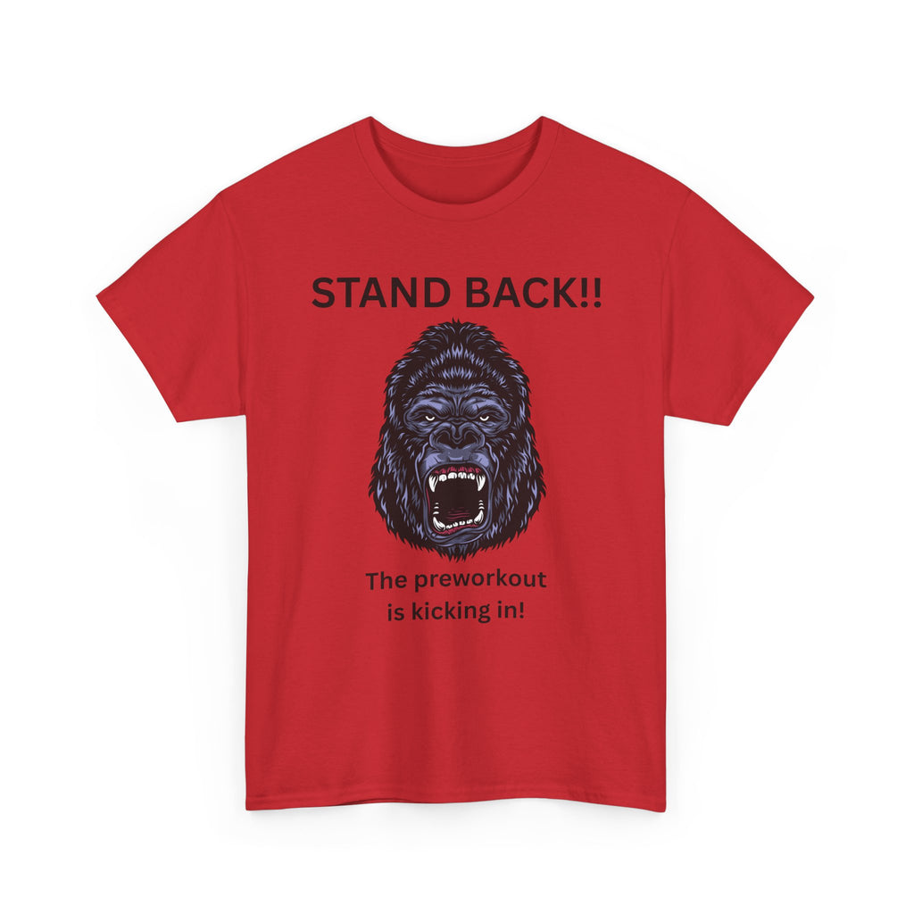 Unisex Motivational Workout Tee, Stand Back Gorilla Graphic T-Shirt, Fitness Gift, Gym Humor Apparel, Workout Motivation Shirt, [...]
