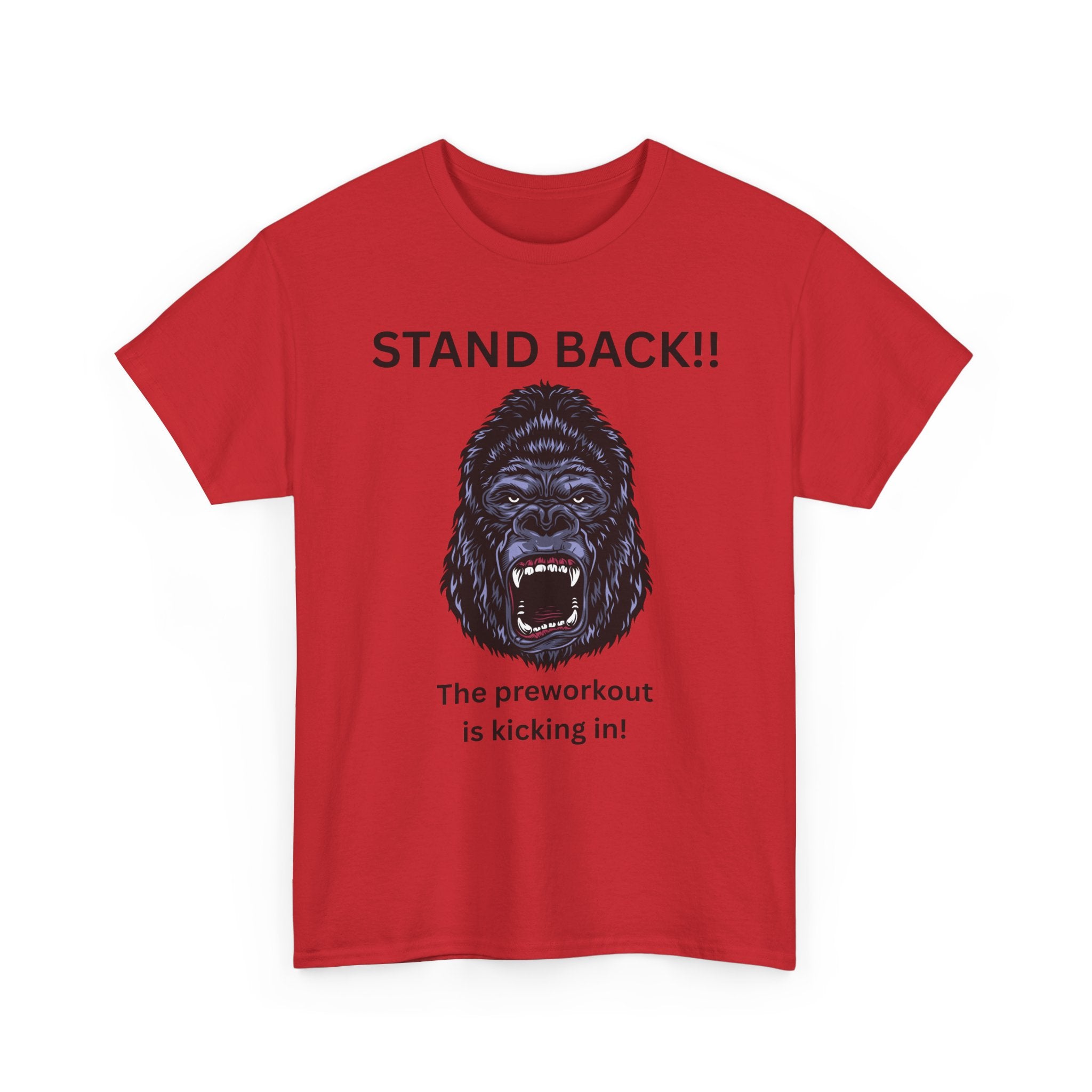 Unisex Motivational Workout Tee, Stand Back Gorilla Graphic T-Shirt, Fitness Gift, Gym Humor Apparel, Workout Motivation Shirt, [...]