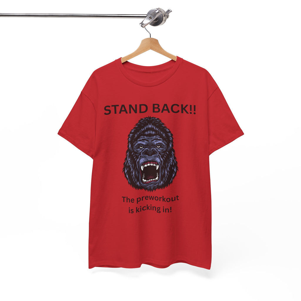 Unisex Motivational Workout Tee, Stand Back Gorilla Graphic T-Shirt, Fitness Gift, Gym Humor Apparel, Workout Motivation Shirt, [...]
