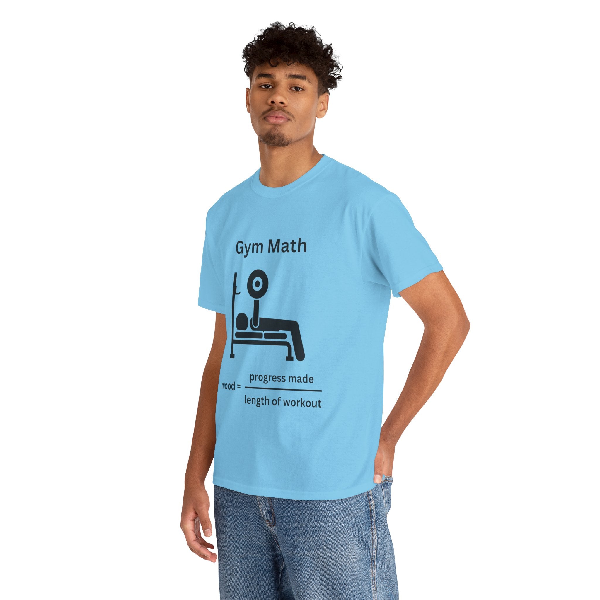 Funny Gym Math Unisex Heavy Cotton Tee