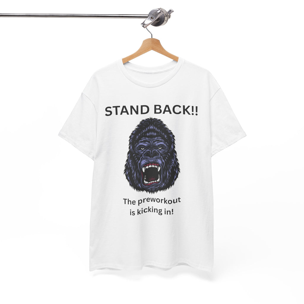 Unisex Motivational Workout Tee, Stand Back Gorilla Graphic T-Shirt, Fitness Gift, Gym Humor Apparel, Workout Motivation Shirt, [...]