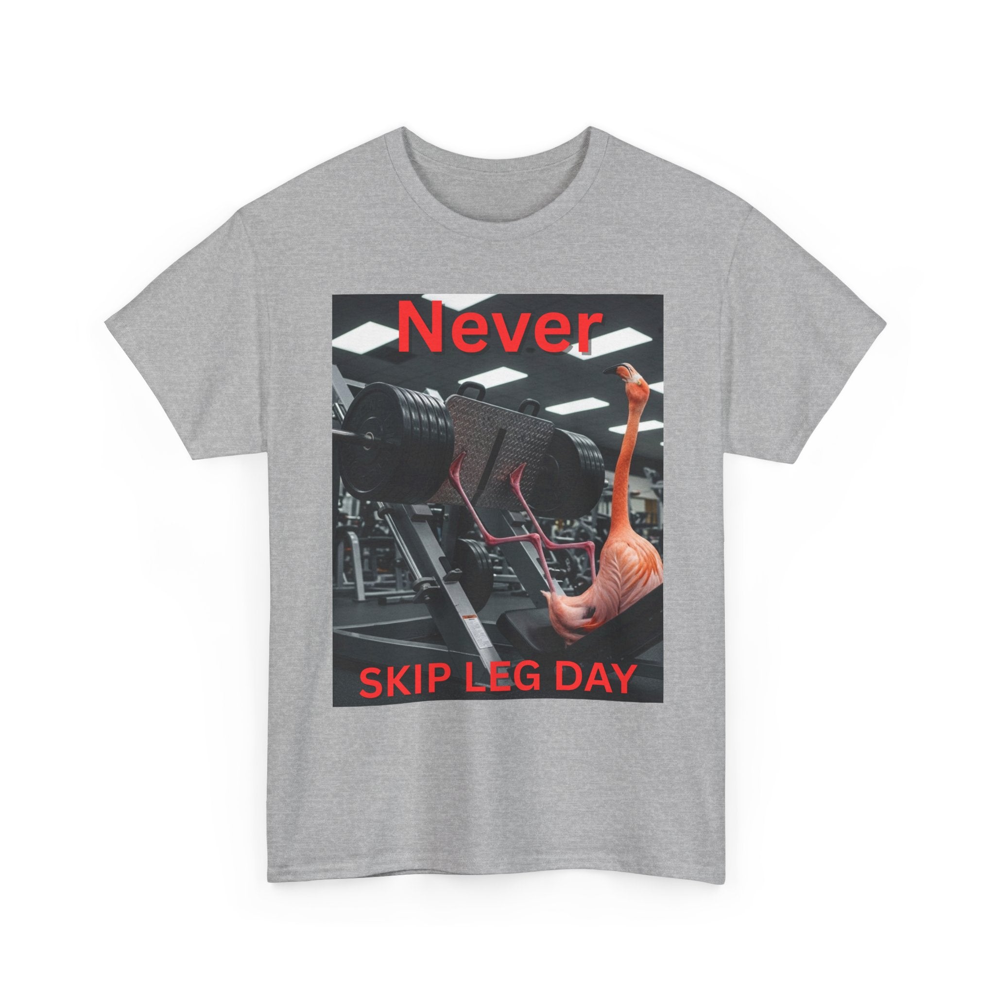 Never Skip Leg Day Flamingo Tee