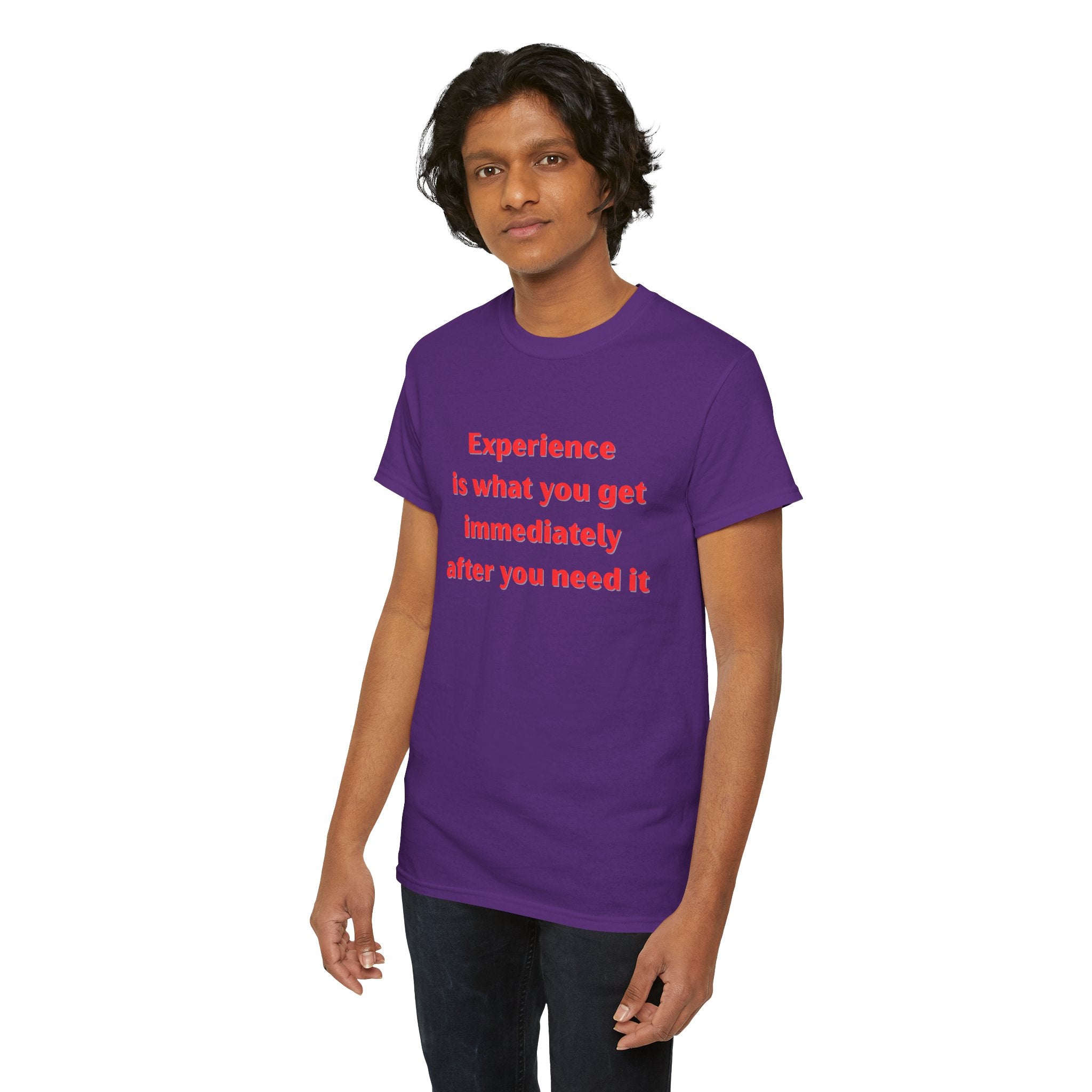 Experience Heavy Cotton Tee - Motivational Unisex T-Shirt