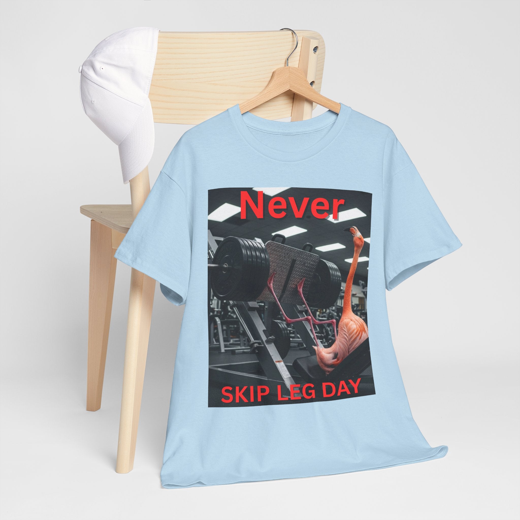Never Skip Leg Day Flamingo Tee
