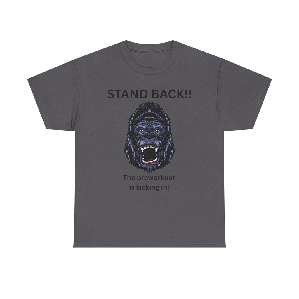 Unisex Motivational Workout Tee, Stand Back Gorilla Graphic T-Shirt, Fitness Gift, Gym Humor Apparel, Workout Motivation Shirt, [...]