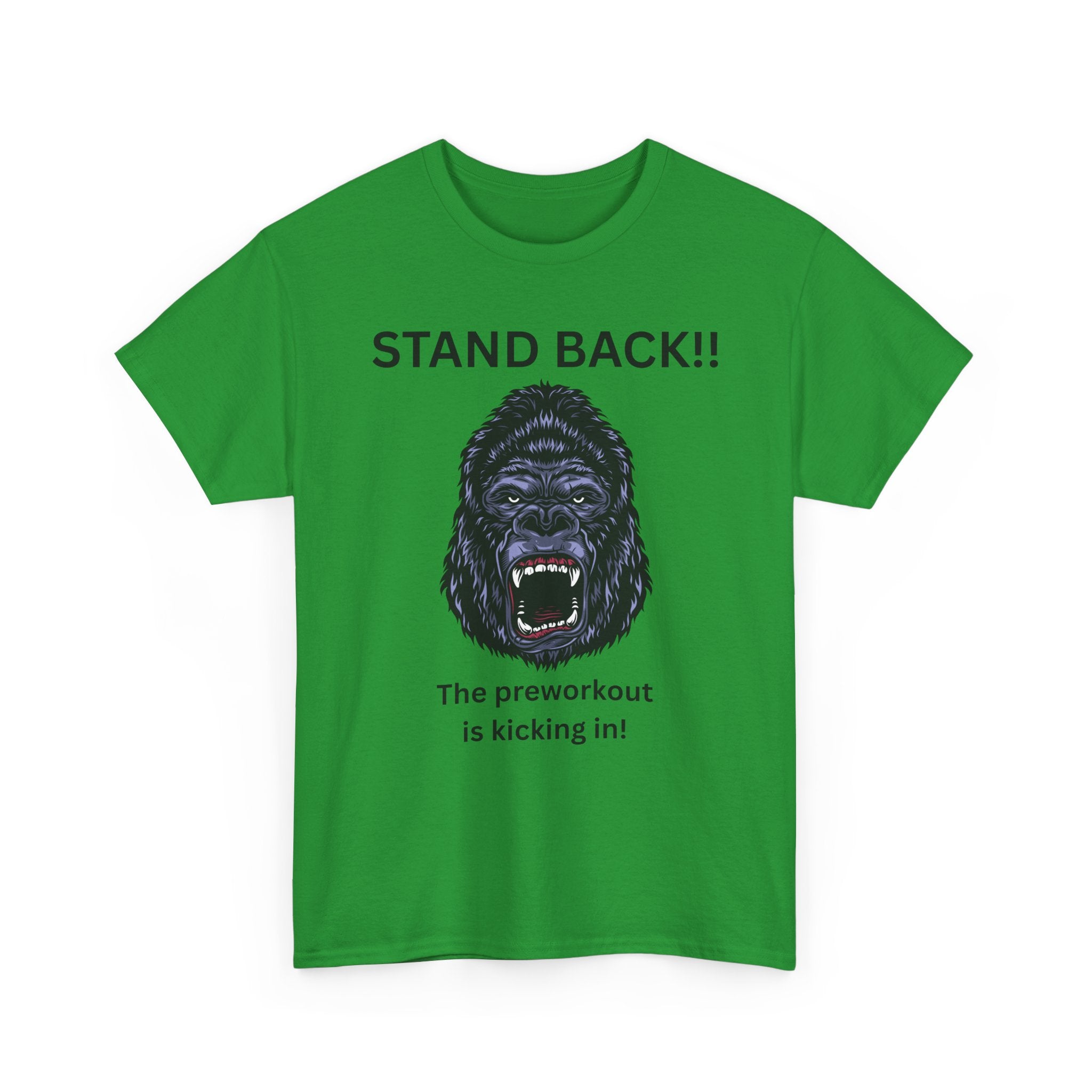 Unisex Motivational Workout Tee, Stand Back Gorilla Graphic T-Shirt, Fitness Gift, Gym Humor Apparel, Workout Motivation Shirt, [...]