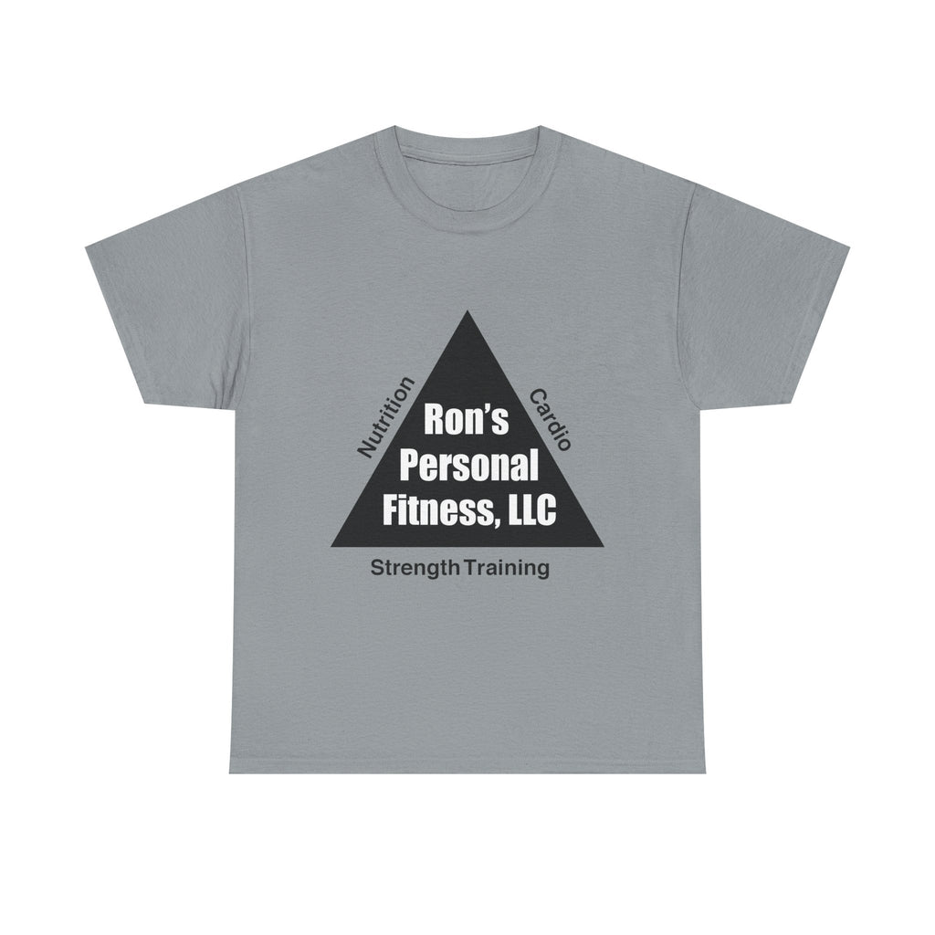 Fitness Triangle Unisex Tee - Ron's Personal Nutrition, Cardio, & Strength Training Design
