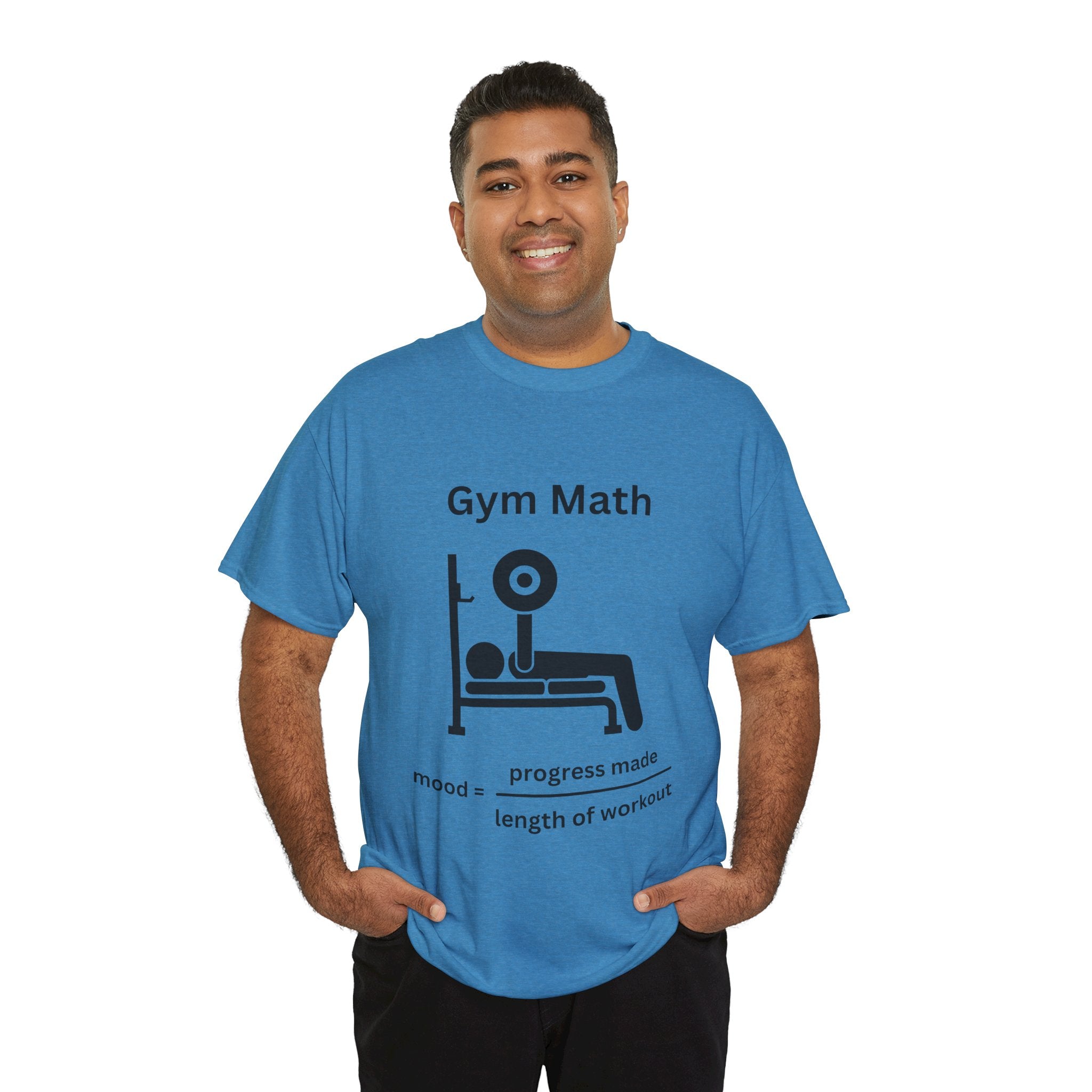 Funny Gym Math Unisex Heavy Cotton Tee