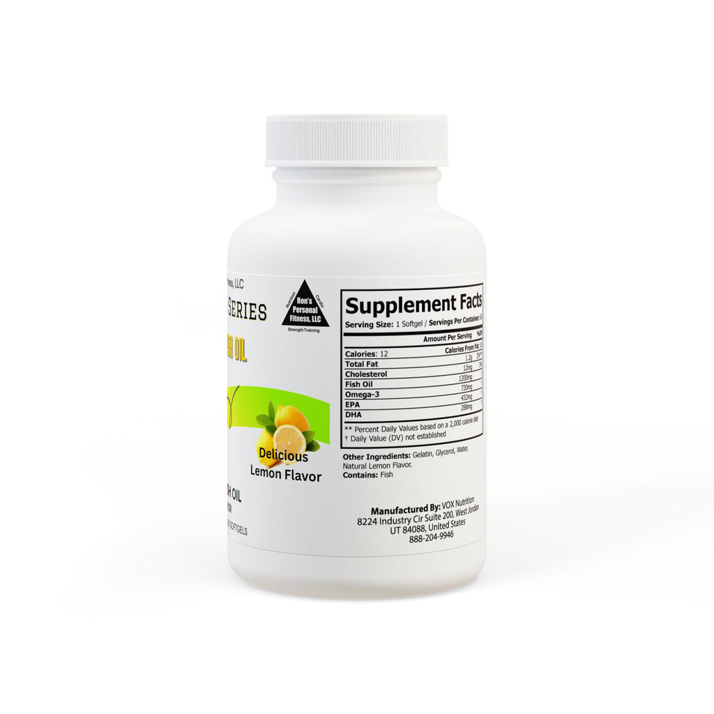 Gladiator Series Omega 3 Fish Oil Supplement (60 Softgels)