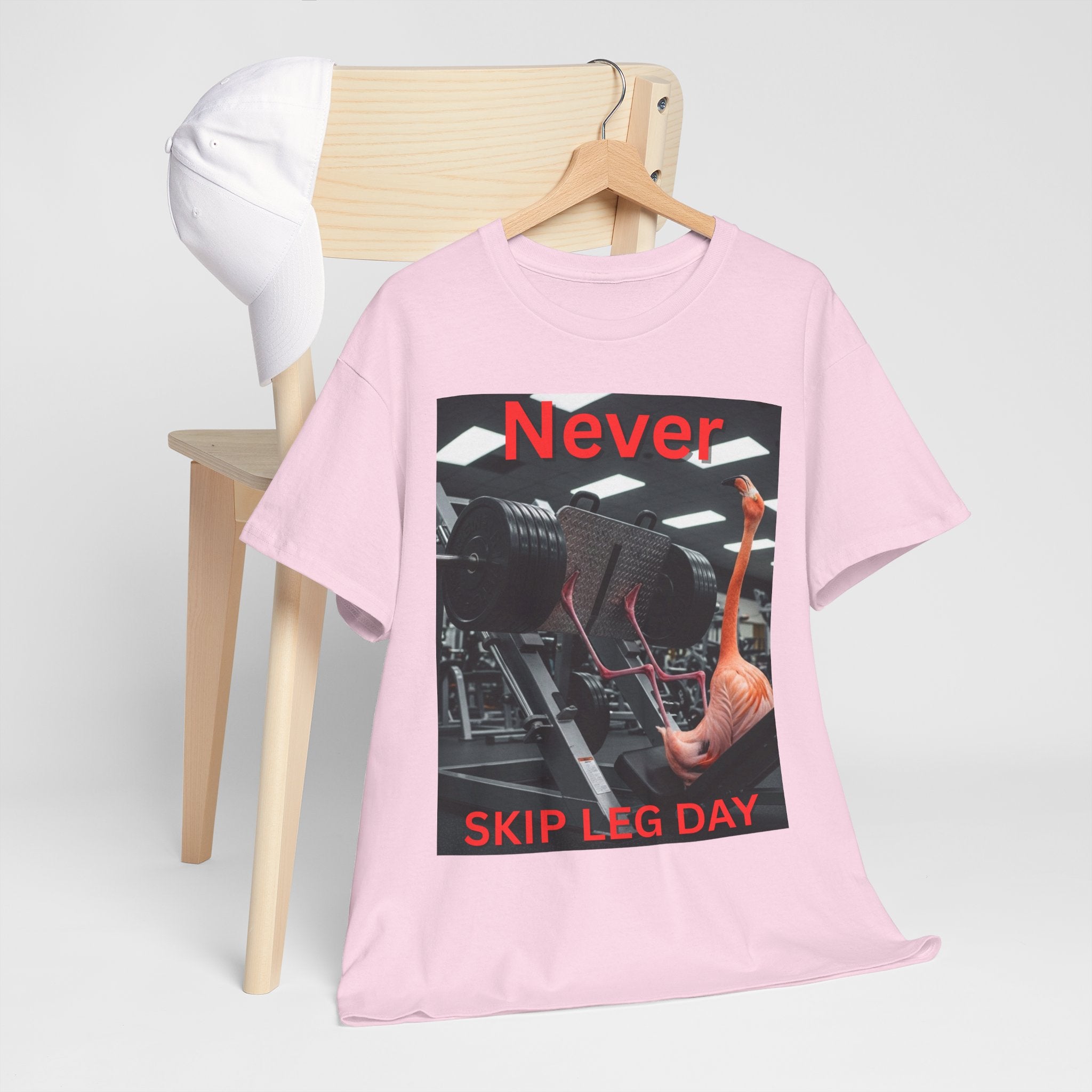 Never Skip Leg Day Flamingo Tee