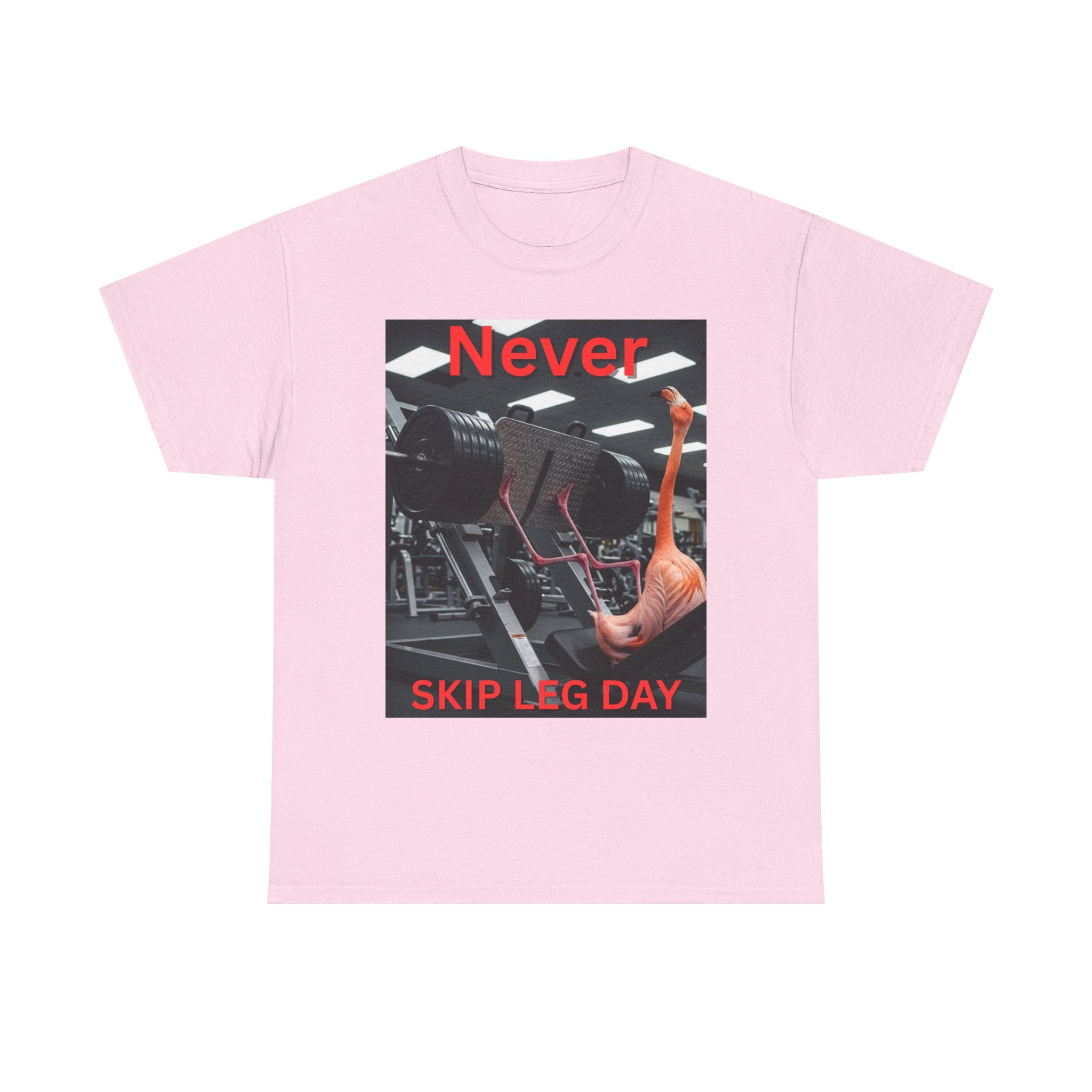 Never Skip Leg Day Flamingo Tee