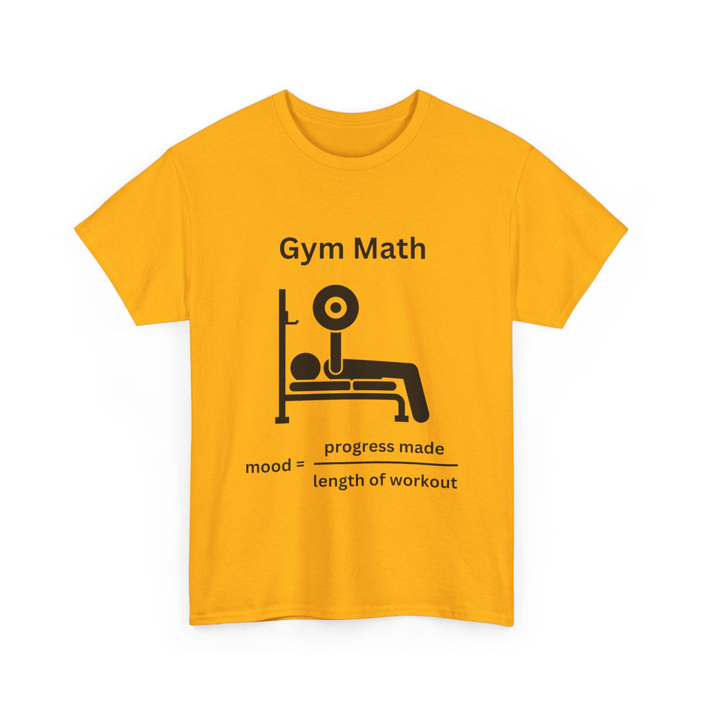 Funny Gym Math Unisex Heavy Cotton Tee