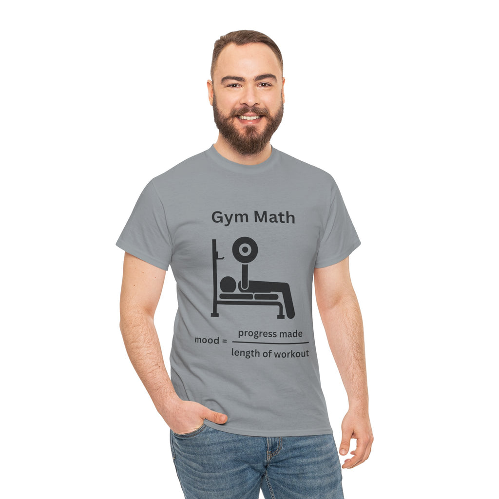 Funny Gym Math Unisex Heavy Cotton Tee