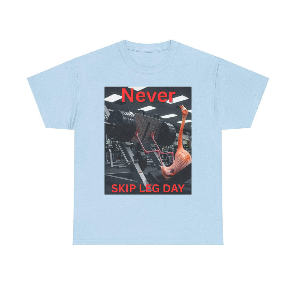 Never Skip Leg Day Flamingo Tee
