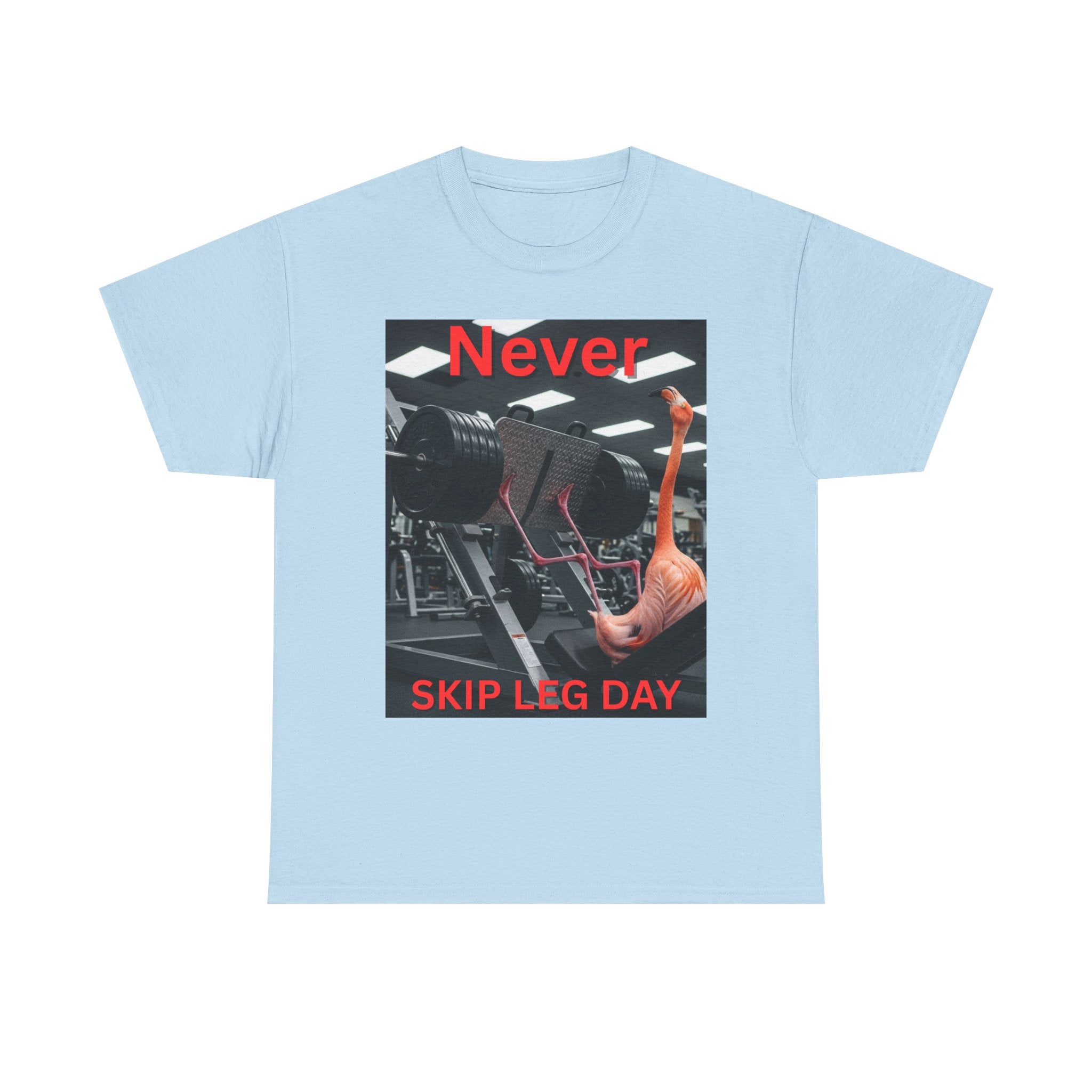 Never Skip Leg Day Flamingo Tee