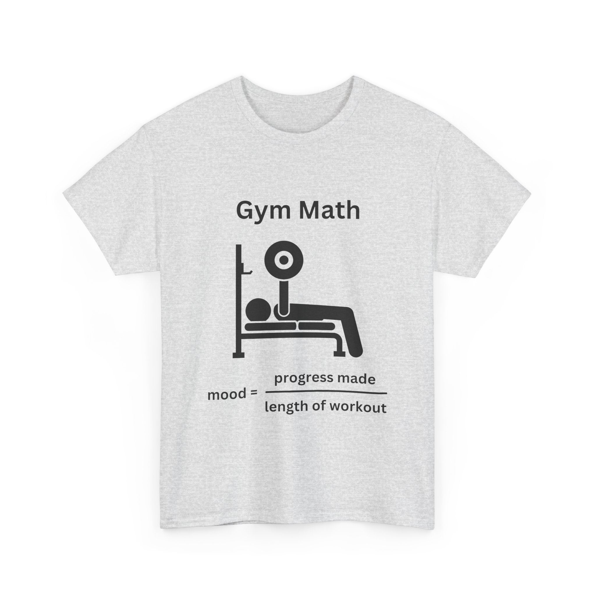 Funny Gym Math Unisex Heavy Cotton Tee