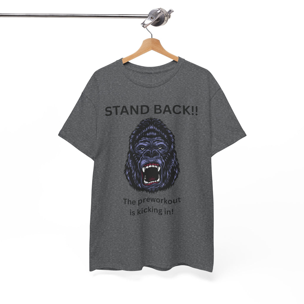 Unisex Motivational Workout Tee, Stand Back Gorilla Graphic T-Shirt, Fitness Gift, Gym Humor Apparel, Workout Motivation Shirt, [...]